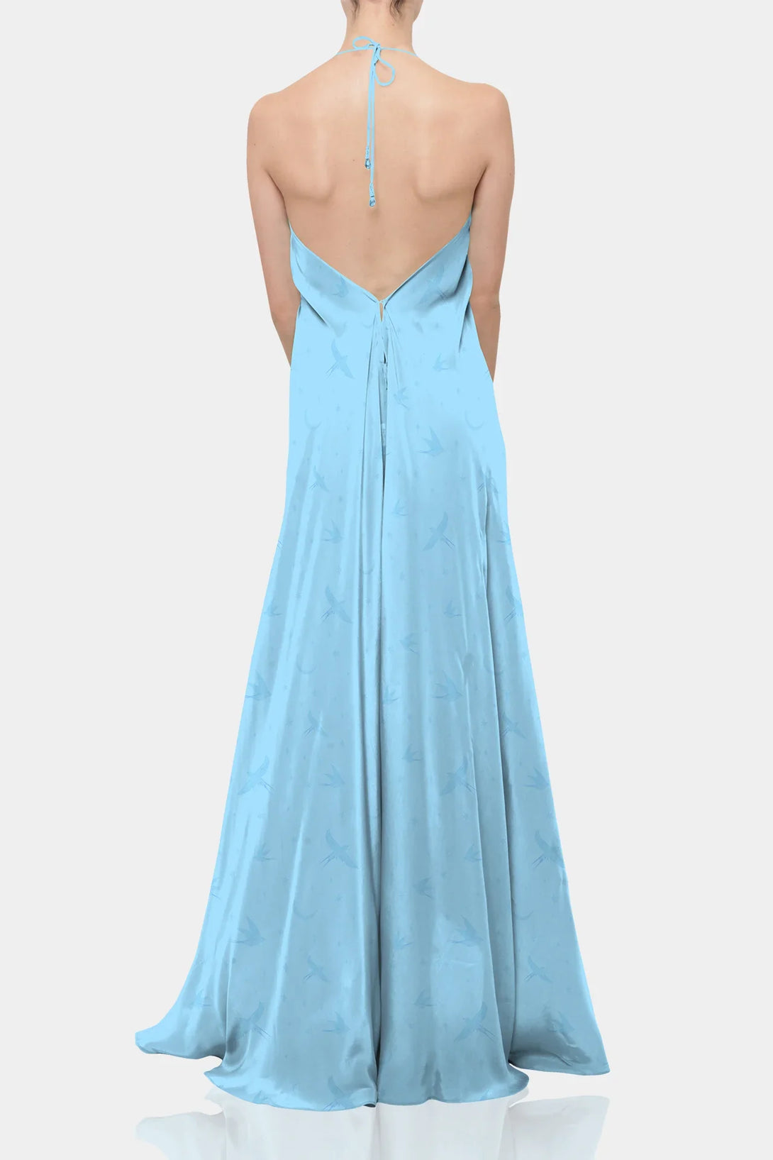 Affordable Powder Blue Maxi Scarf Dress