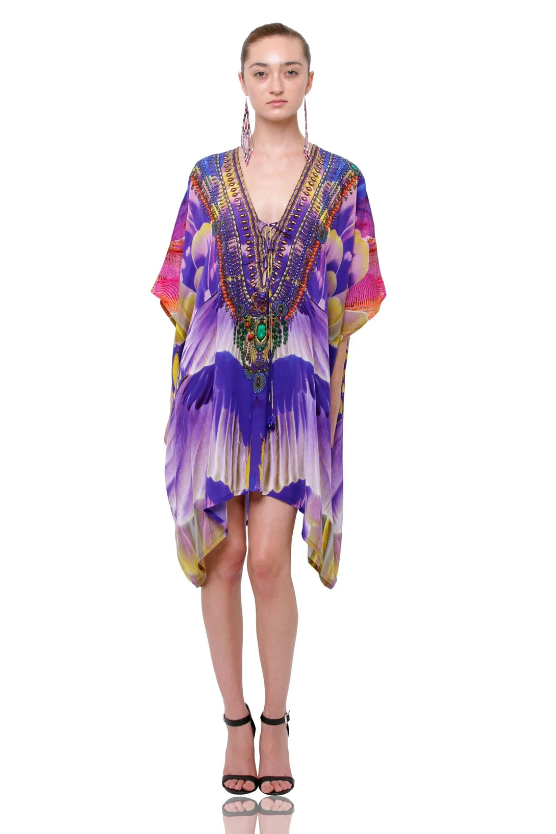  kaftan ladies dress, short kaftan dress, Shahida Parides, luxury caftan,