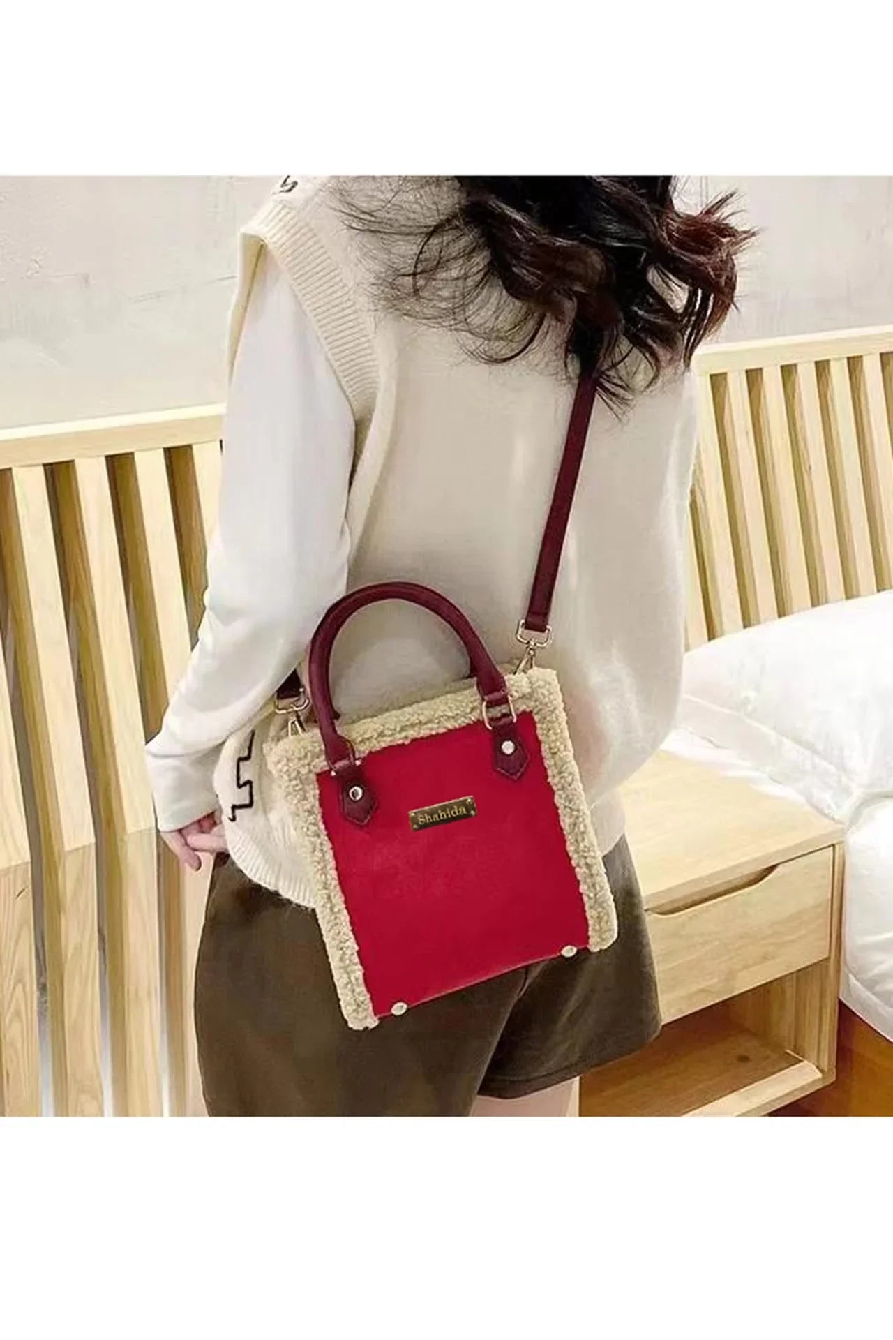 Red Mini Handbag Small Red Handbag | Mini Tote Bag | Purses For Women | Shahida Parides