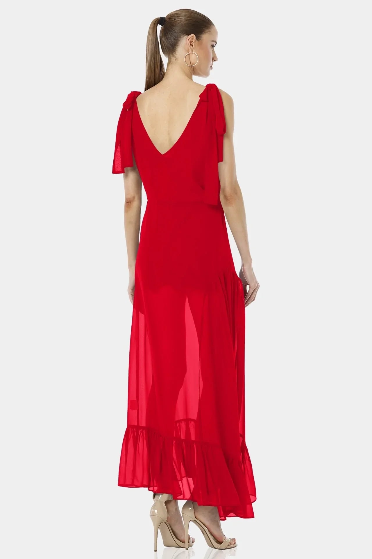 Sheer Maxi Dress | Red See Through Dress Sheer Maxi Dress | Red See Through Dress