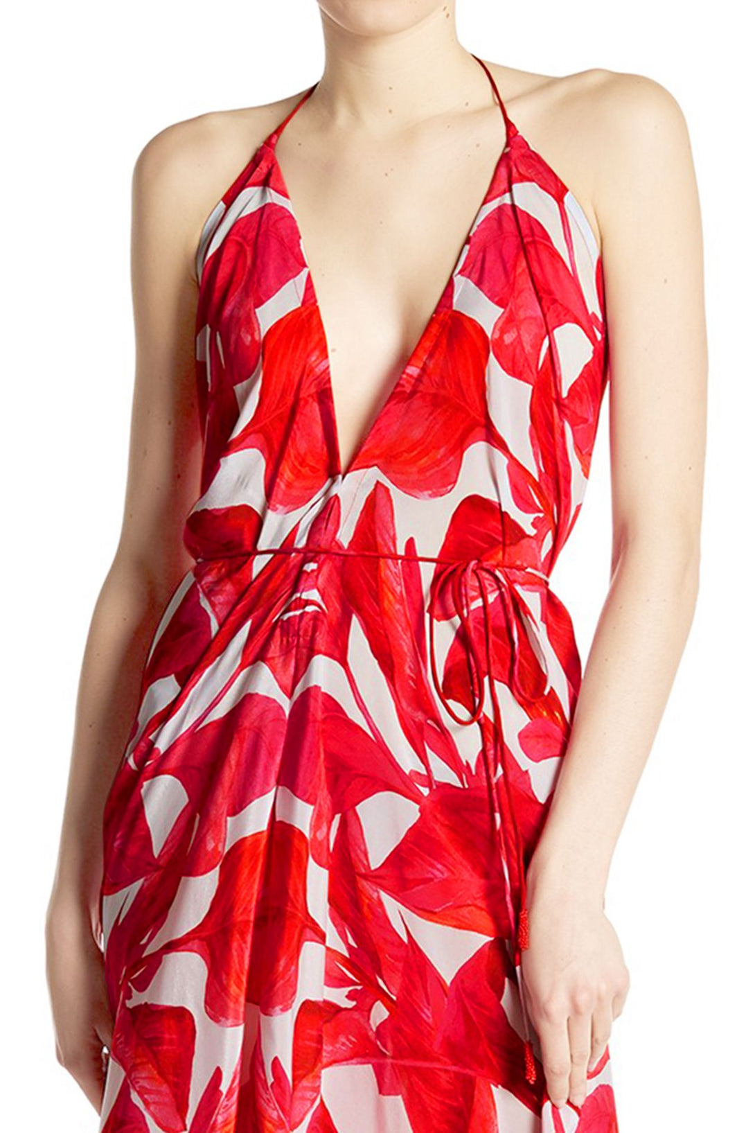 red color maxi dress, Shahida Parides, beach maxi dress, long summer dresses, backless maxi dress,