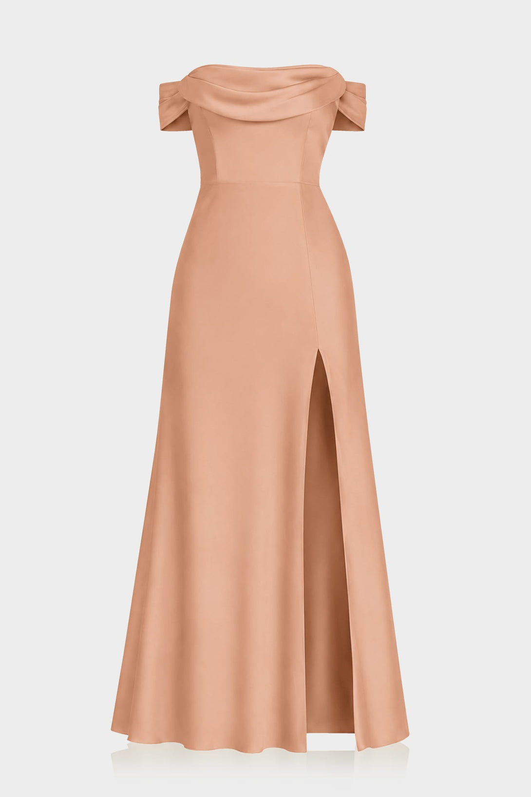 infinity dress auburn brown S Classic Luxury Desert Sand Satin Bridesmaid Maxi with Convertible Neckline LAST CHANCE: DENVER BRONCOS shoulder gown perfect for Real Birdy Grey Weddings Women's US Size:5