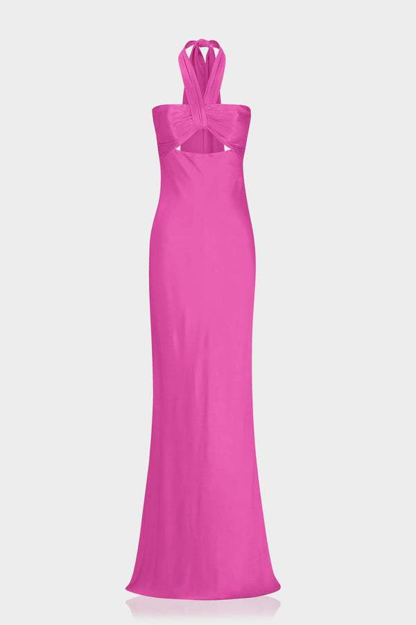 satin fuchsia bridesmaid dresses S Pink Gathered Stretch Maxi Dress Size in EURO (Note - These shoes match the size chart, but if your feet are wide, it's best to choose a size larger):40 Colour: Blue Brown Velvet Asymmetric Cocktail Dress length 140cm