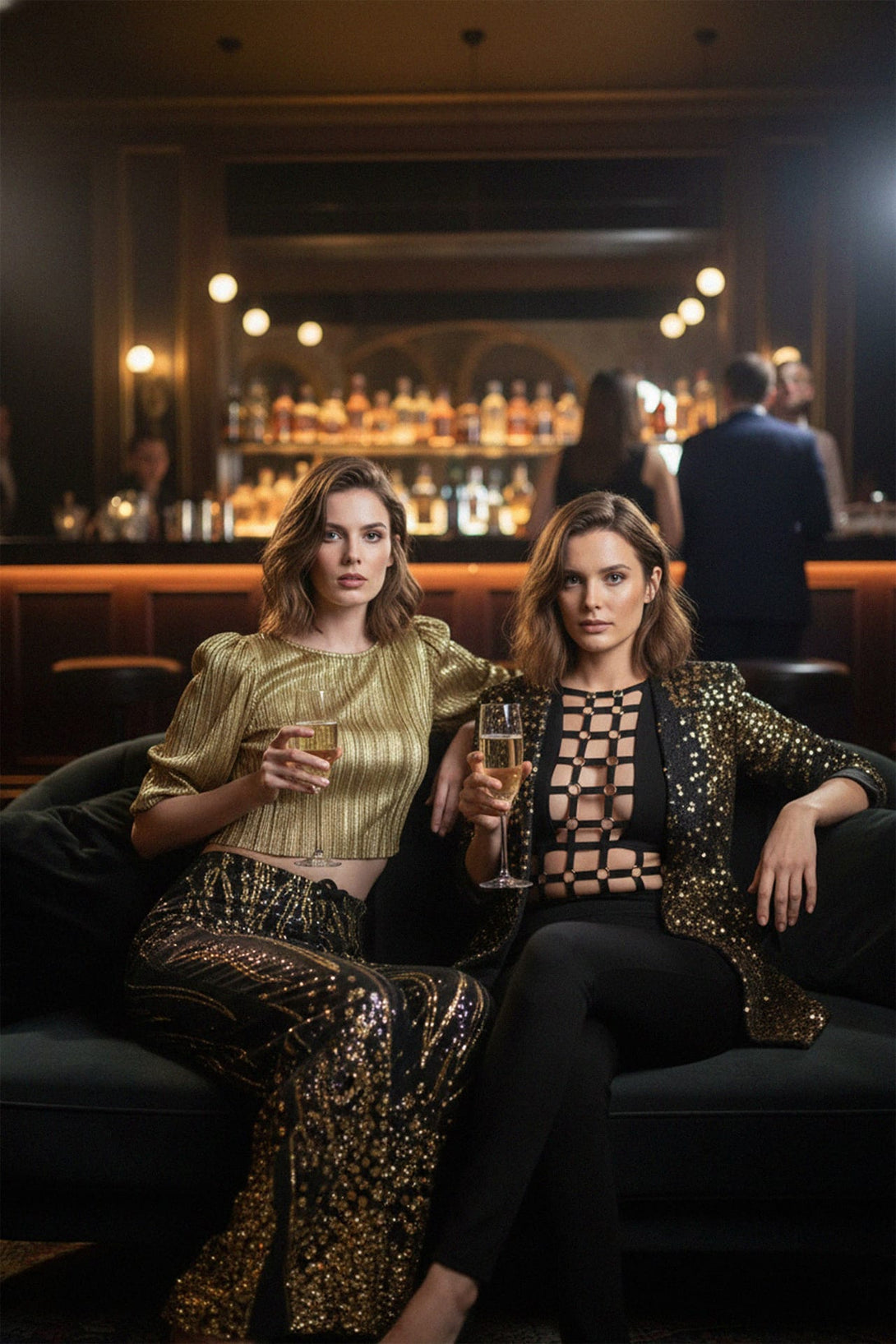 Shahida,
Couture Sequin Trousers,
Luxury Sequin Pants,
Designer Sequin Pants,