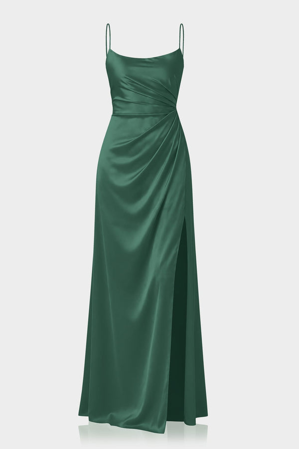 hunter green floor length dress Red Suede Mini Designer Handbag dark green bridesmaid dresses