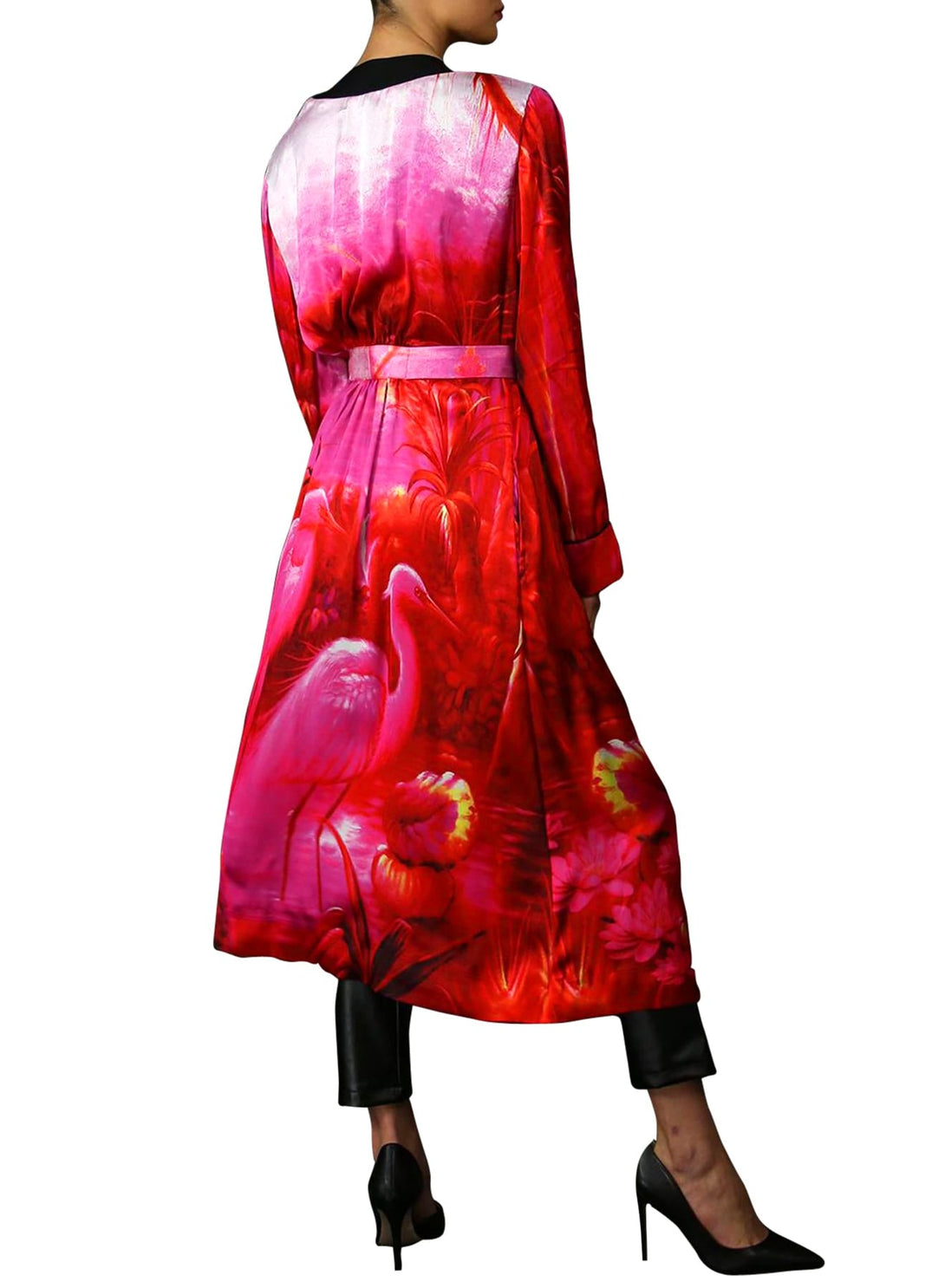 Designer Silk Kimono Robe | Womens Long Kimono | Kyle X Shahida S - M Designer Silk Kimono Robe | Womens Long Kimono | Kyle X Shahida S - M