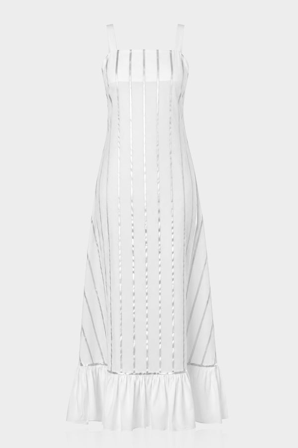S White Cotton Designer Dresses