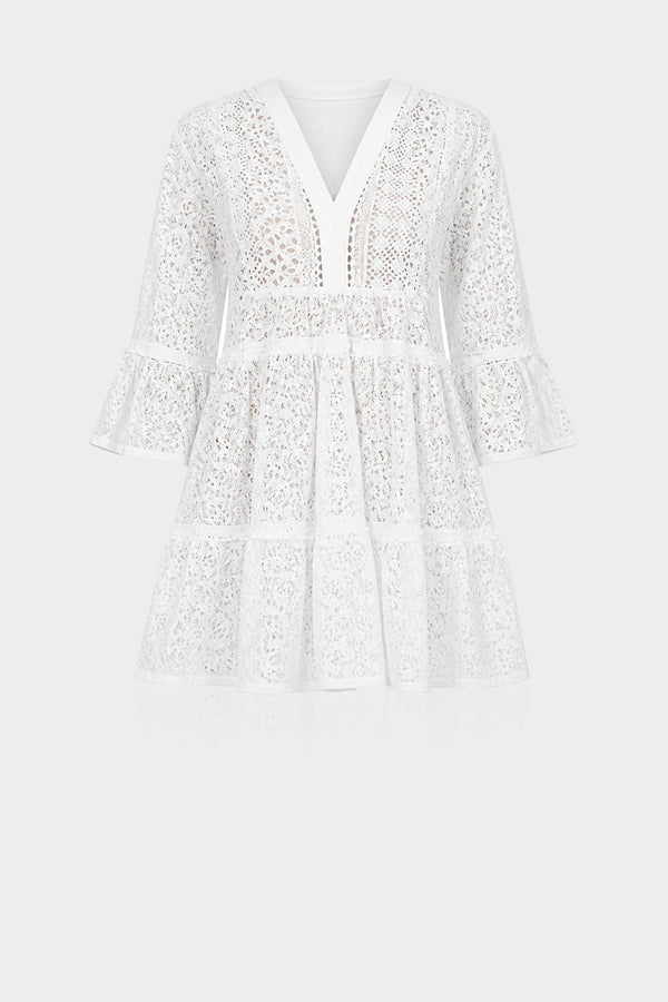 white dress with black lace sleeves Luxury Mini Bell – Shahida Parides Color:Lt Pink Hilary Duff steals the MD51573 with intricate lace details