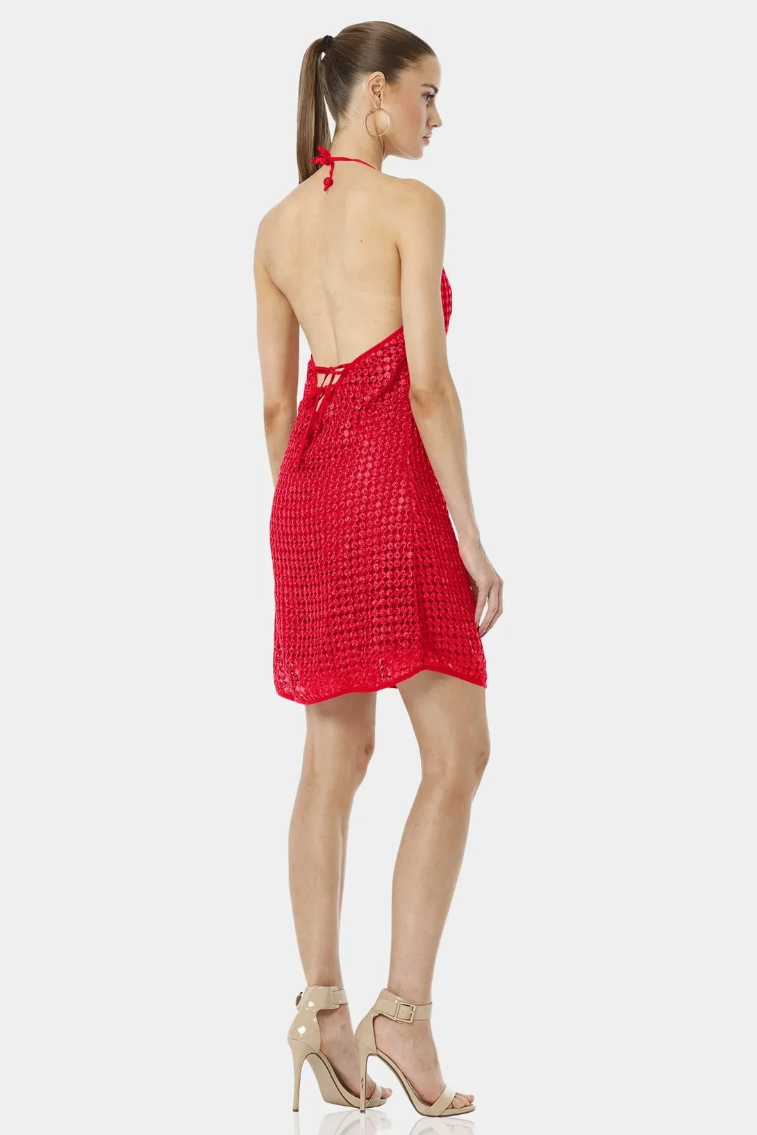Red Sequin Dress | Backless Mini Dress | Qishma Medium Red Sequin Dress | Backless Mini Dress | Qishma Medium