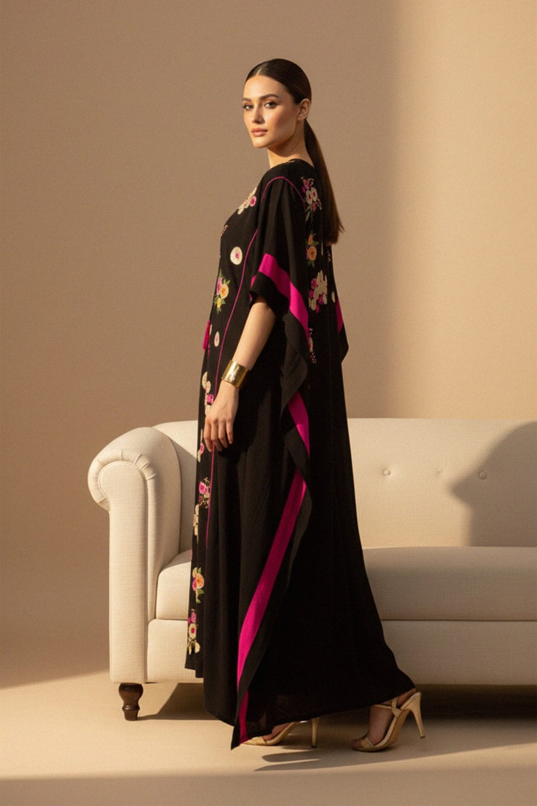 Sequin evening kaftans,
Flowing kaftan outfits,
Kaftans with intricate designs,
Shahida,