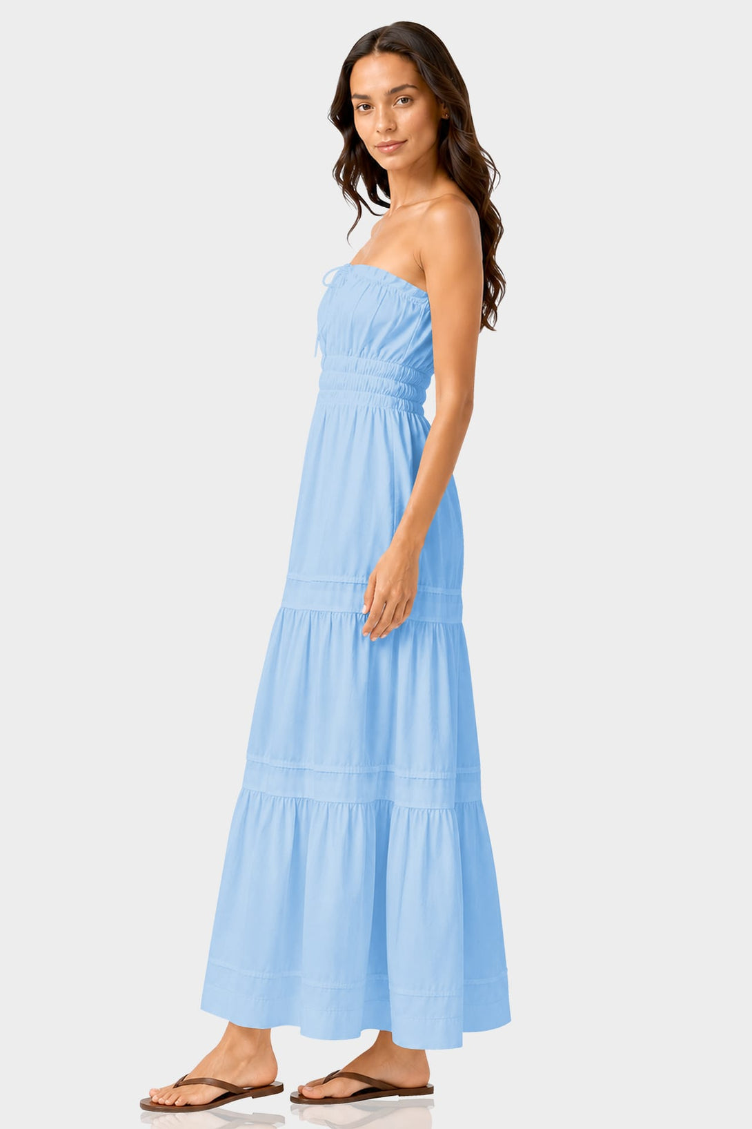 blue maxi dress vacation Waves Maxi M / Blue