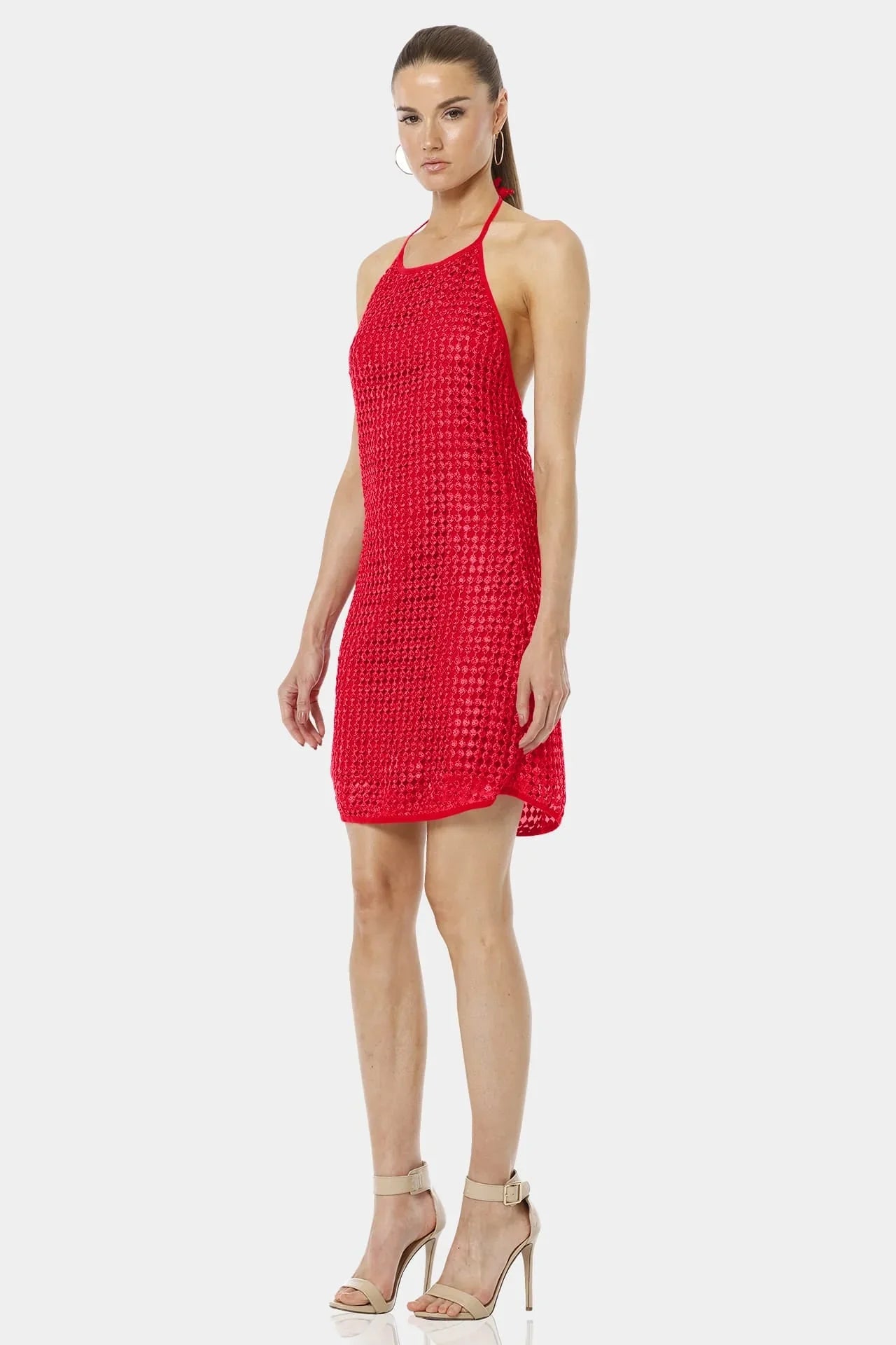 Red Sequin Dress | Backless Mini Dress