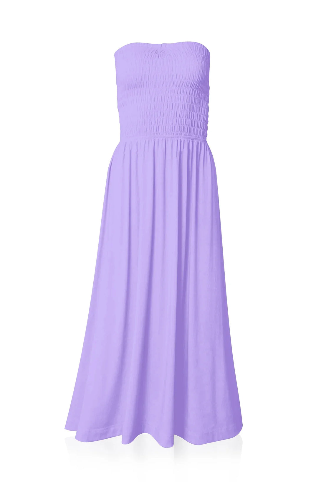 Strapless Sleeveless Purple Midi Dress | Light Purple Midi Dress Small Strapless Sleeveless Purple Midi Dress | Light Purple Midi Dress Small
