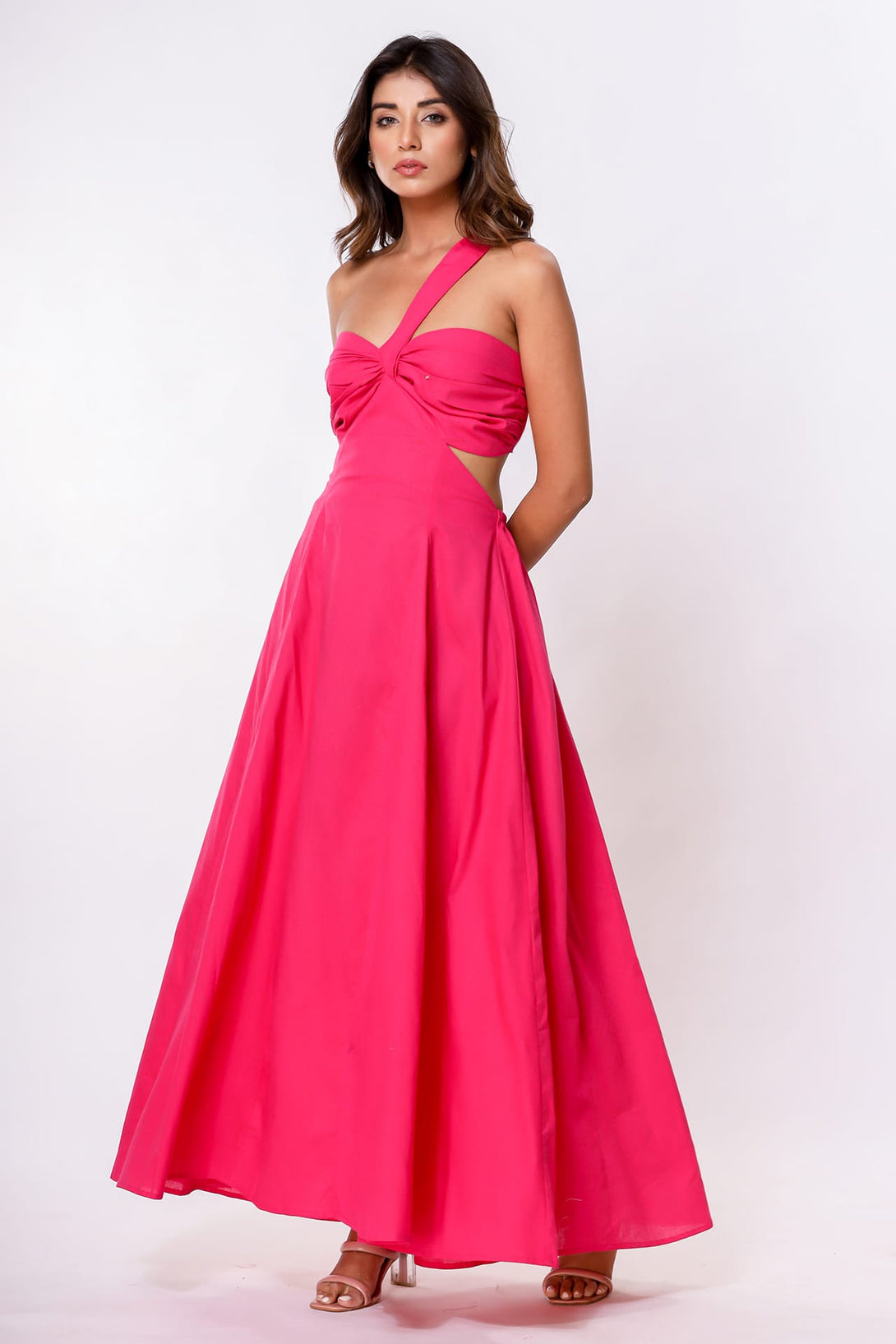 fuschia maxi dress Cleobella Cleobella x Loverly Grey Fay Maxi Dress | Pink | Size L