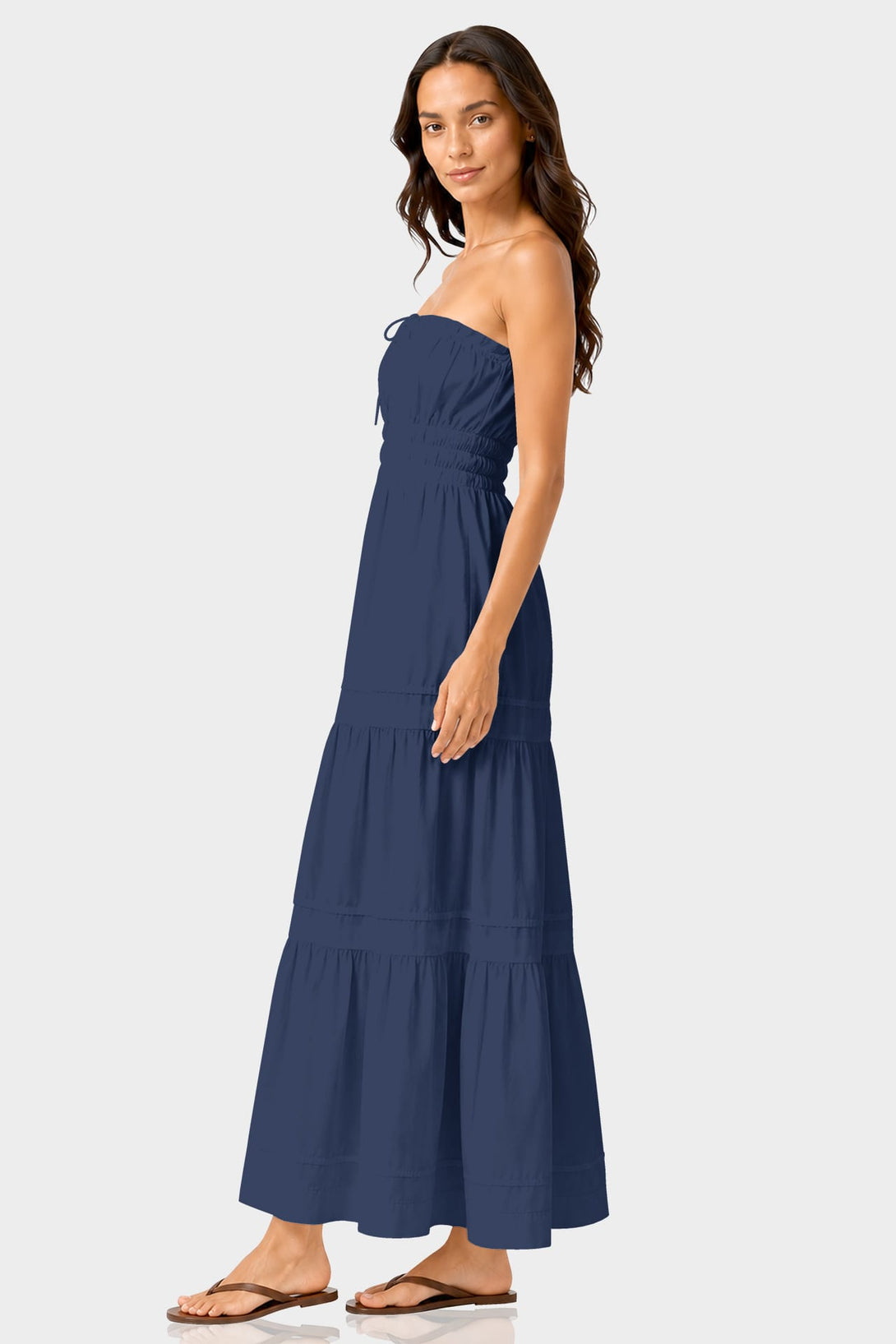 strapless maxi dress cotton S Luxury – Resort & Beach Vacation Dress 100 cm (28 Short Sleeve Floral Elastic Sleeveless maxi dress Trouser Inseam:W42 L28