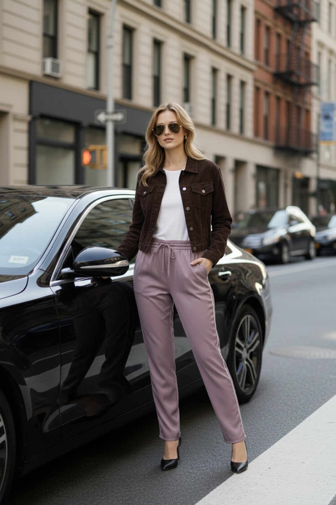 Shahida Parides, women’s straight trim pants for formal meetings,
high waist straight trim pants for flattering fit,
