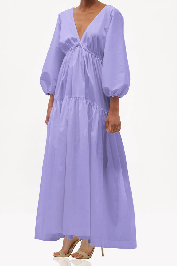 Elegant & Timeless Long Gown in Light Purple