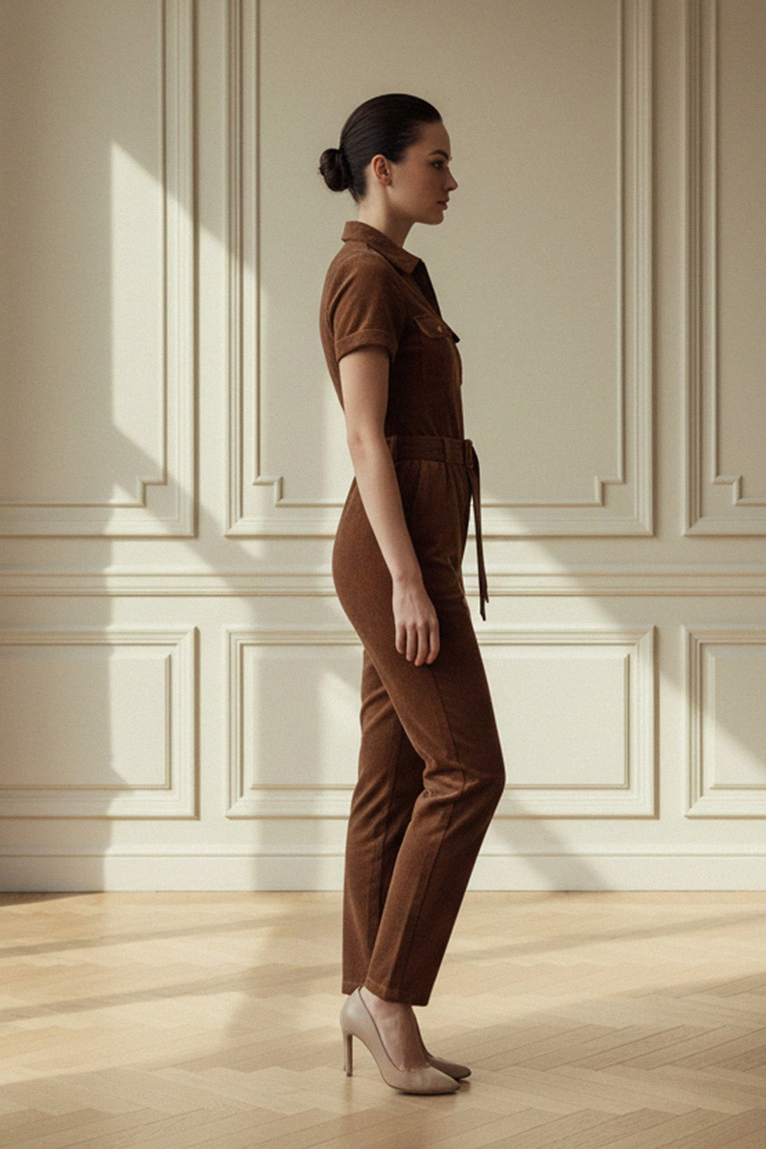 elegant women’s corduroy jumpsuit, Shahida,