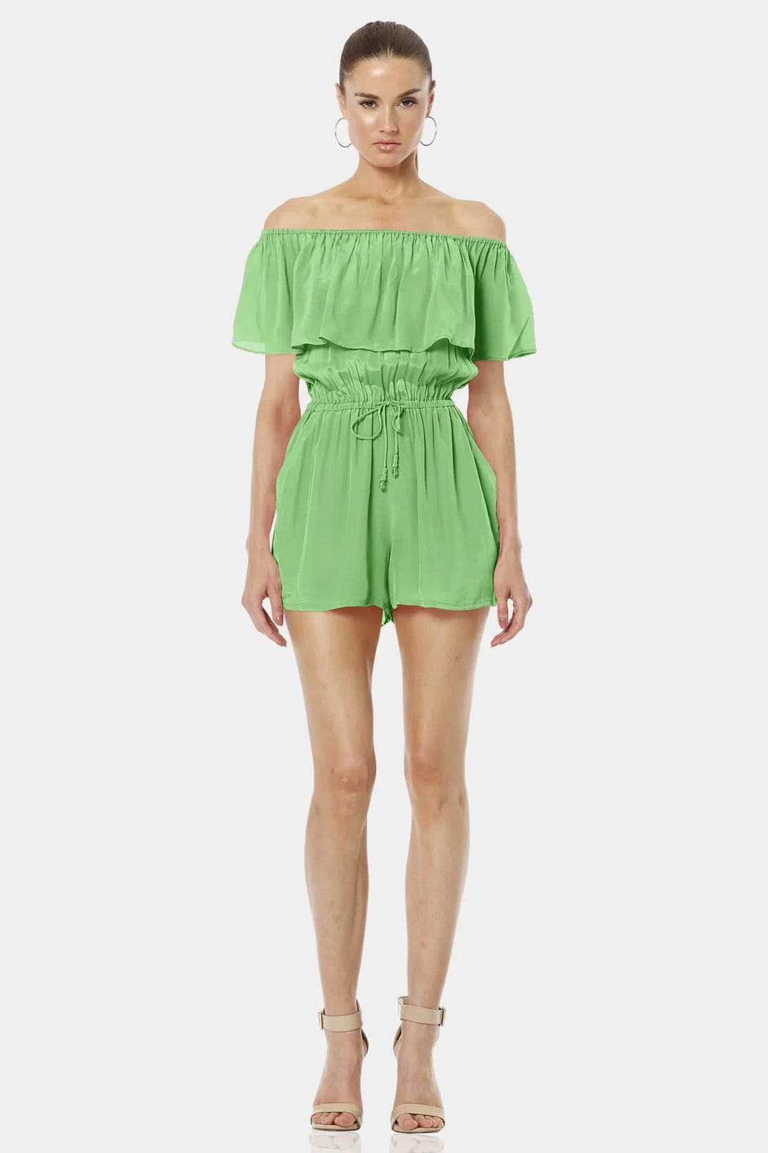 Mint Green Mini Dress | Off The Shoulder Ruffle Dress | Qishma Extra Large Mint Green Mini Dress | Off The Shoulder Ruffle Dress | Qishma Extra Large