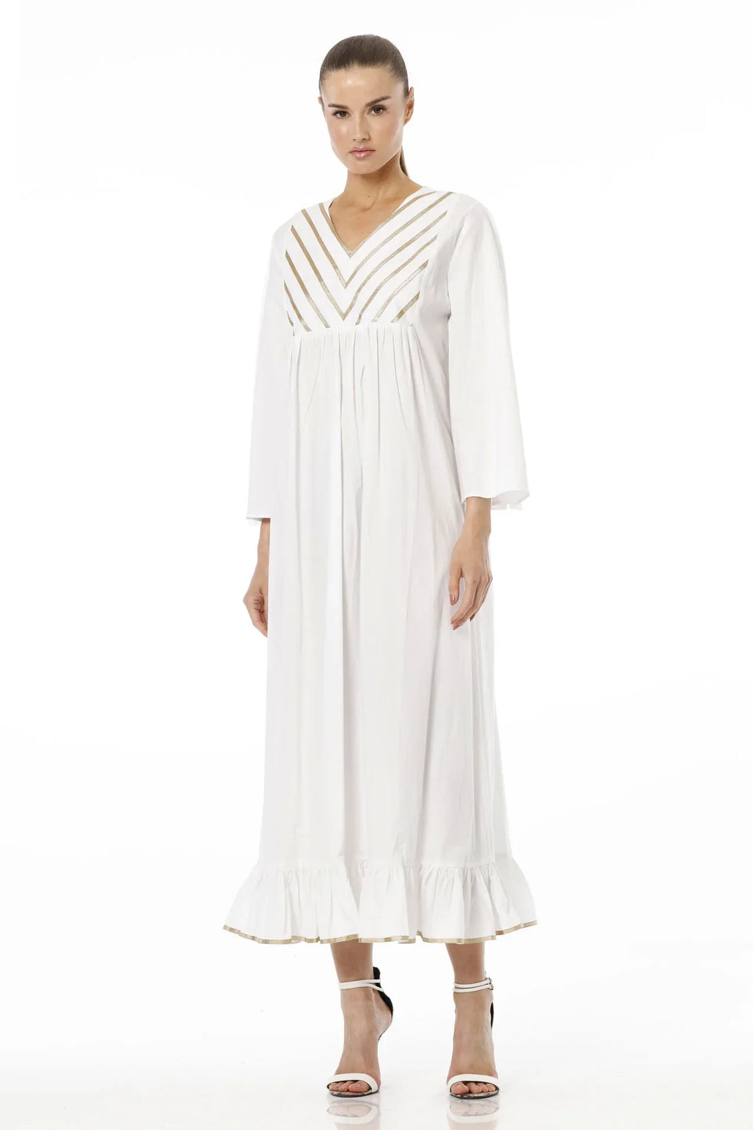 white maxi dress designer S