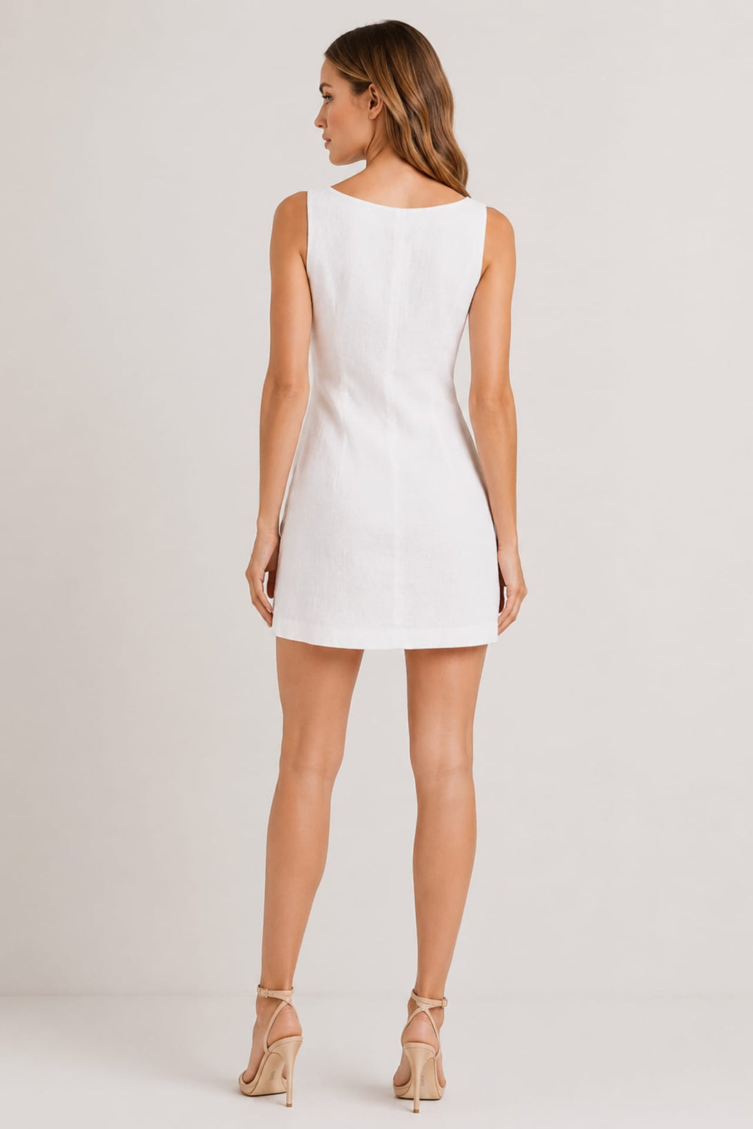white mini dress bridal shower S Luxury Cotton for Women – & Engagement Party Dress ensuring that your dress SIZES: 10 Size:EU38 Anthropologie Bow Cutout Mi