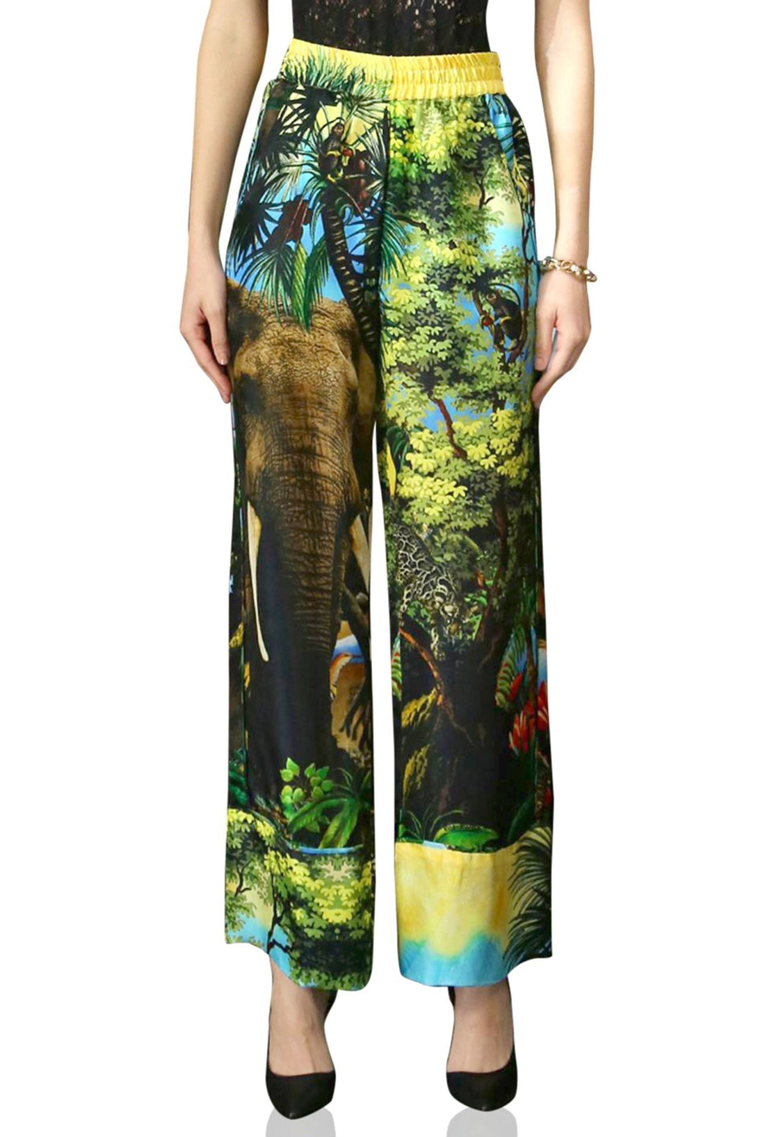 wide leg silk pants, womens designer pants, Kyle Richards pants, luxury silk trousers