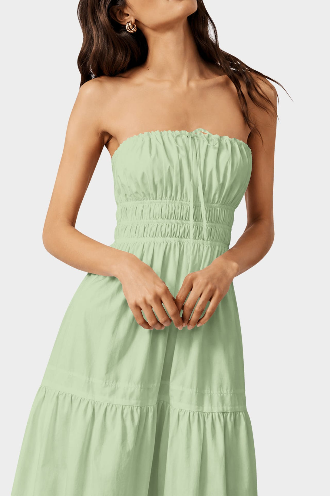 green vacation dress women Women's Halter Vacation Dress Wrap Summer Dress in Green