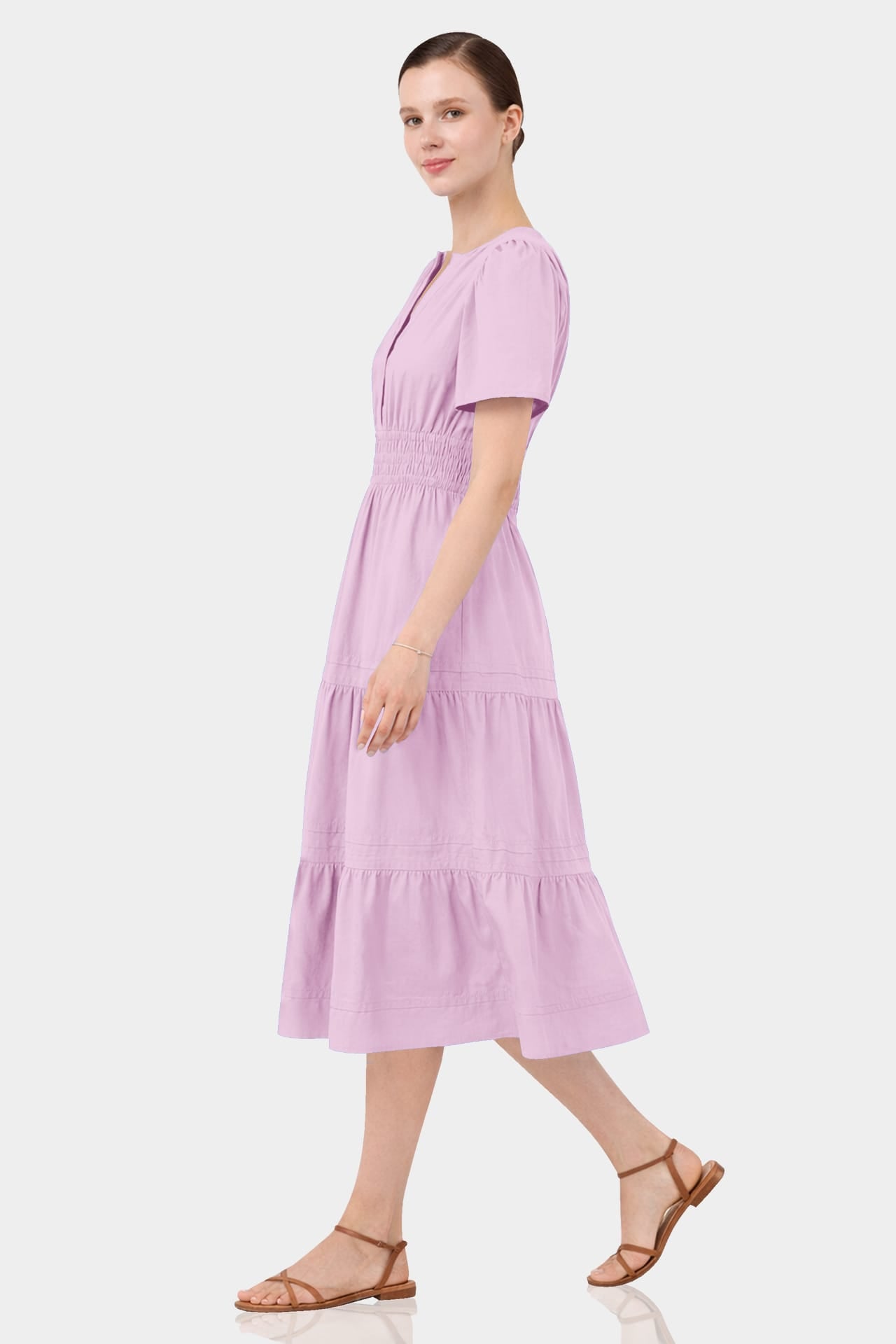 candy pink midi dress Azazie Sweetheart A-Line Bows Embroidery Midi Cocktail Dresses in Candy pink
