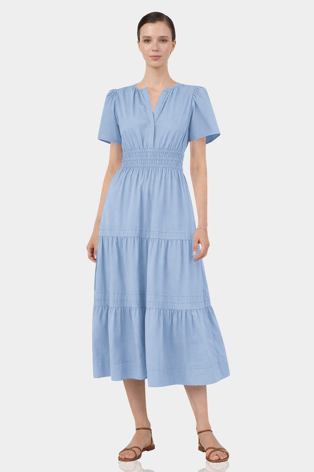 Powder Blue Fit & Flare Dress