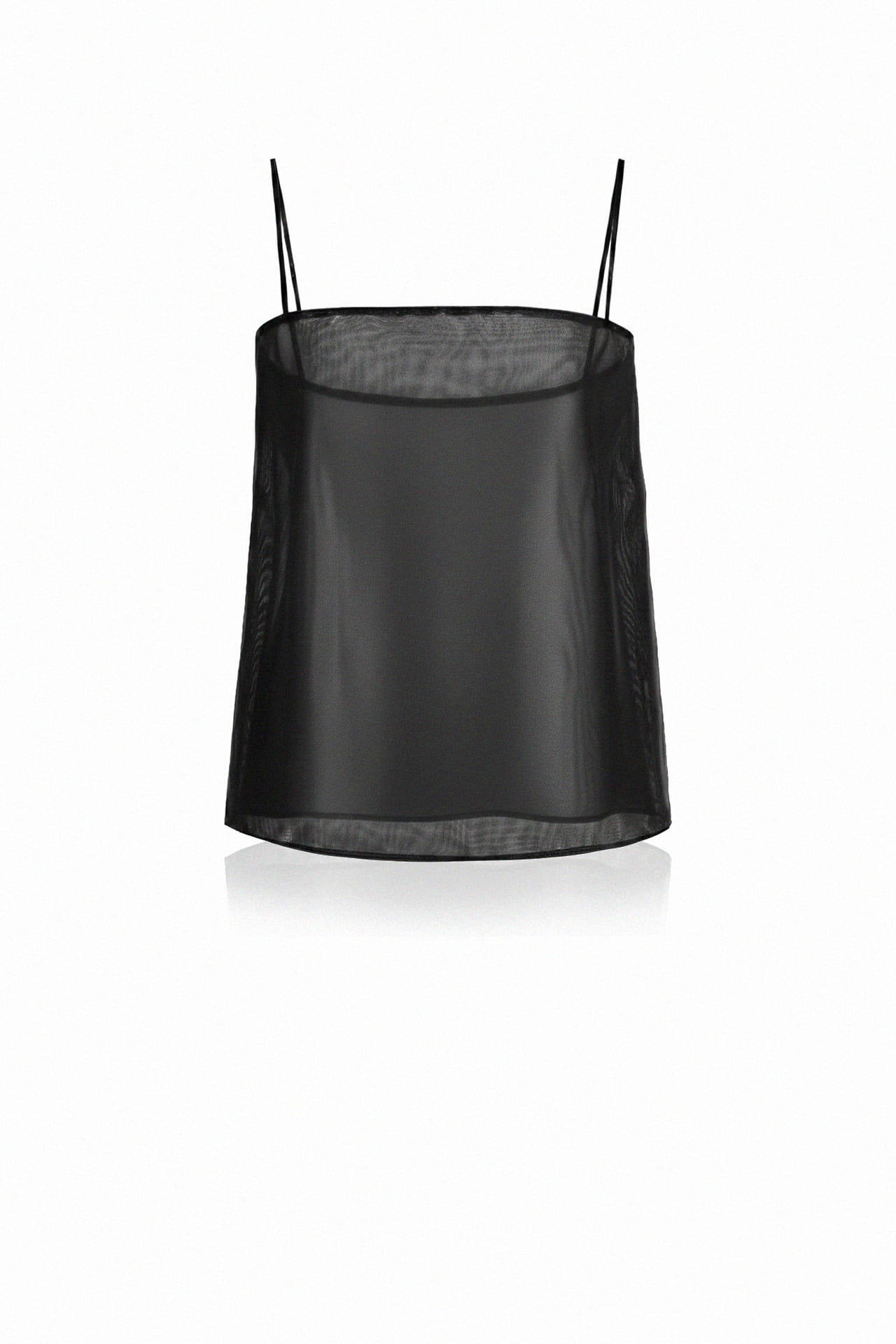 Women's Noir Sheer Silk Camisole | Pure Organza – Shahida Parides