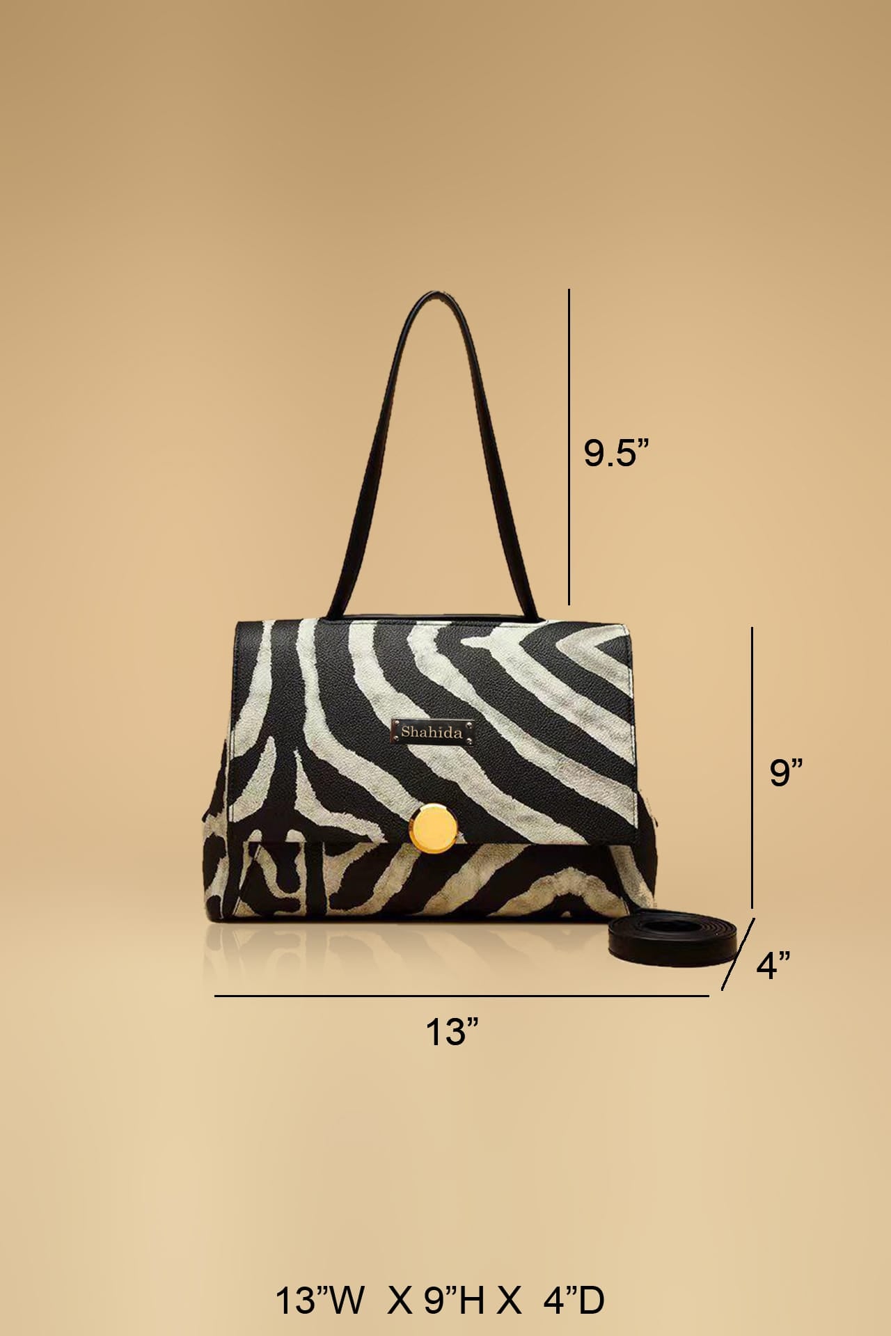 Leopard Print Beaded Clutch Bag EXW-6031