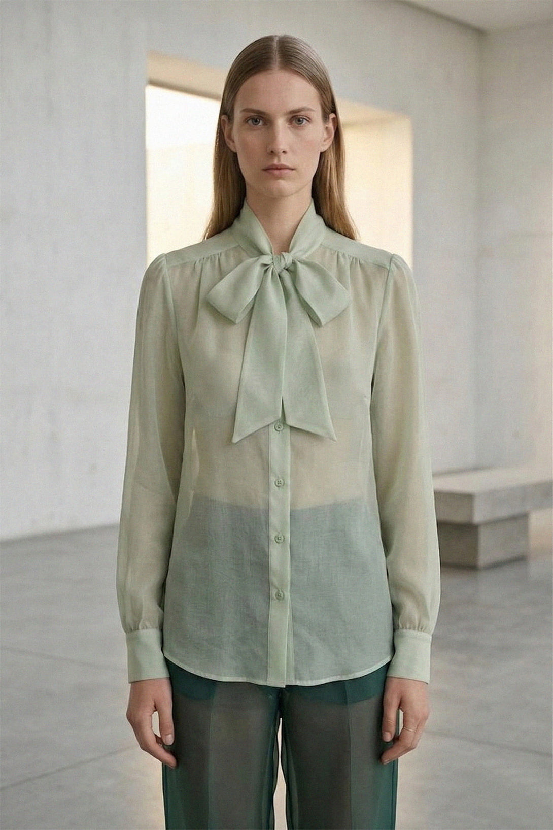 sage green dress shirt womens The Supima Cotton Boyfriend Shirt