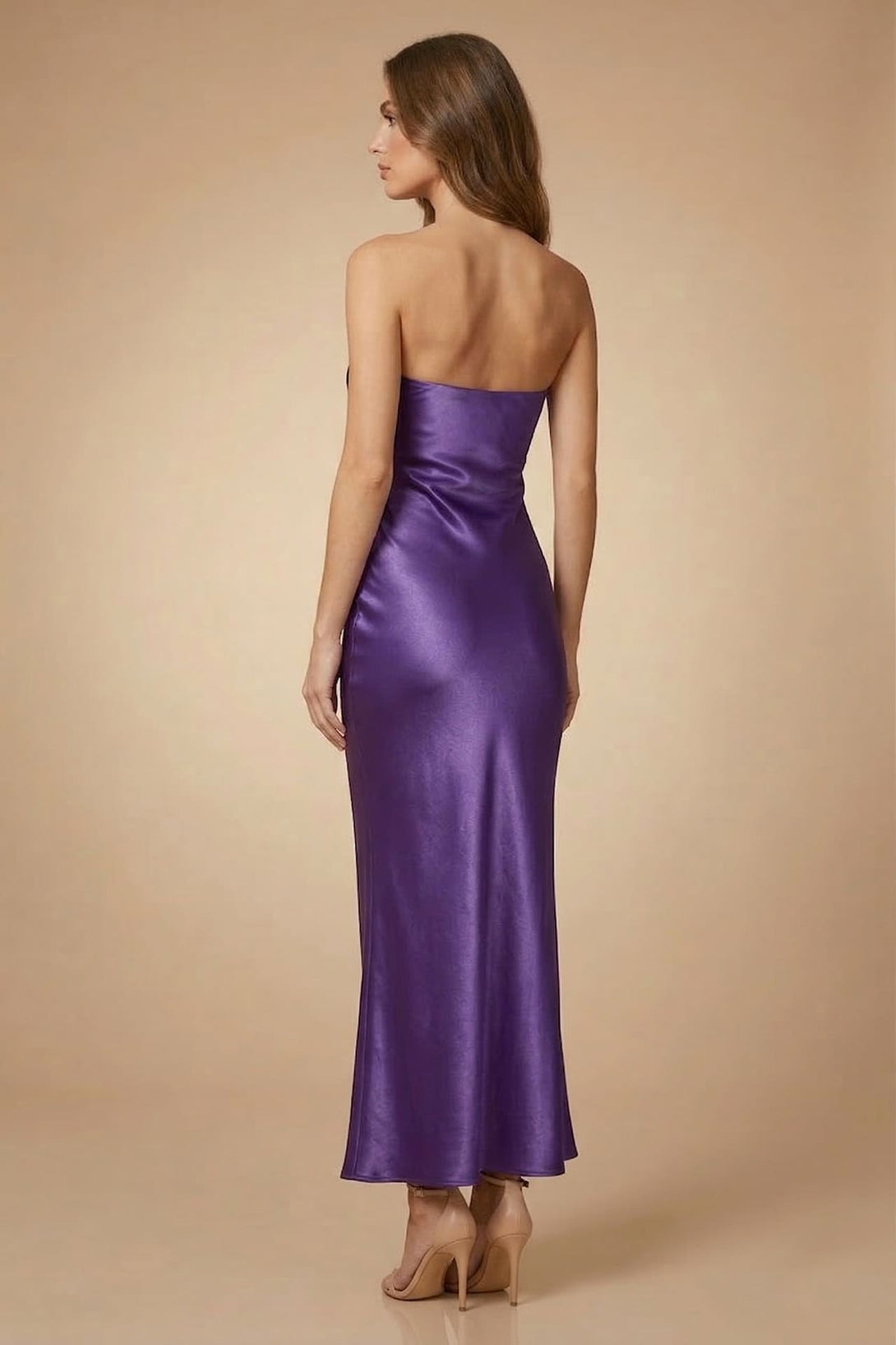 green emerald velvet dress Amethyst Velvet Off-Shoulder Gown Petal Detail