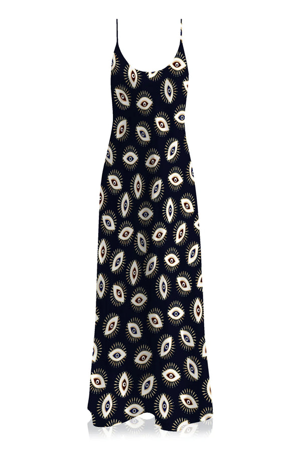 Long Black Slip Dress