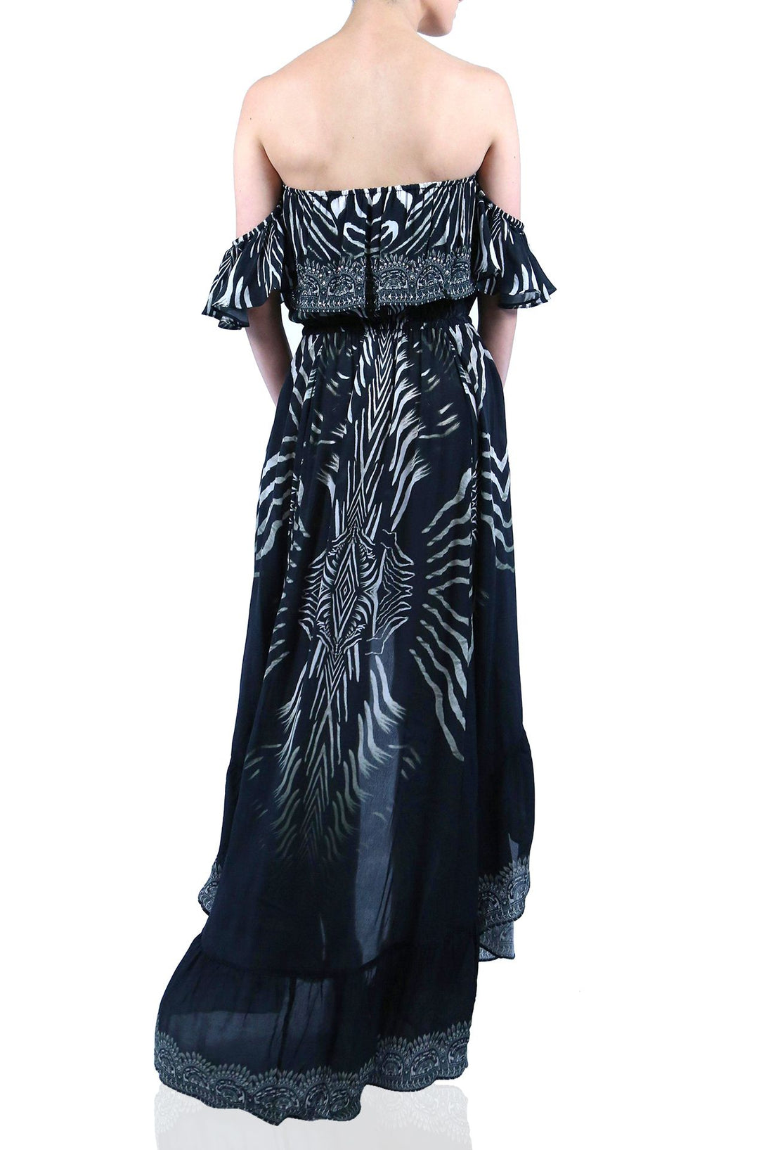  dblack summer maxi dress, long summer dresses for women, Shahida Parides, asymmetrical dress formal,