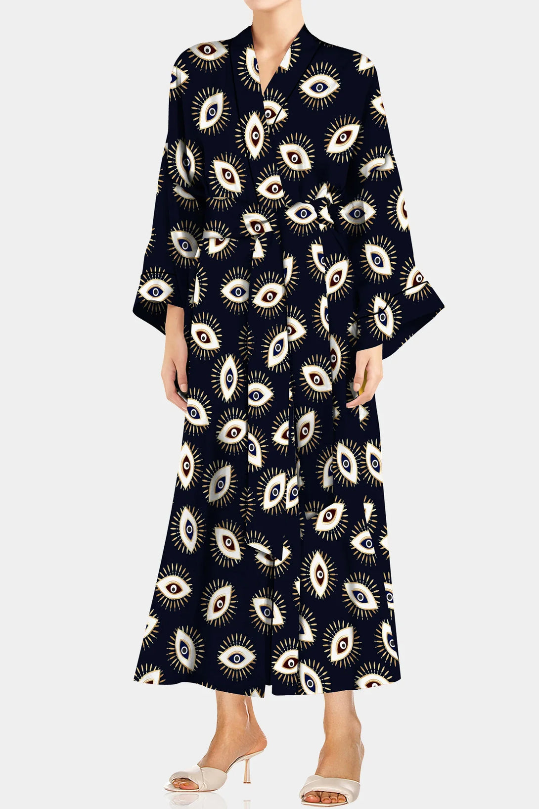 Short Robes for Women | Women Robes Black | Kyle x Shahida Small - Medium Short Robes for Women | Women Robes Black | Kyle x Shahida Small - Medium