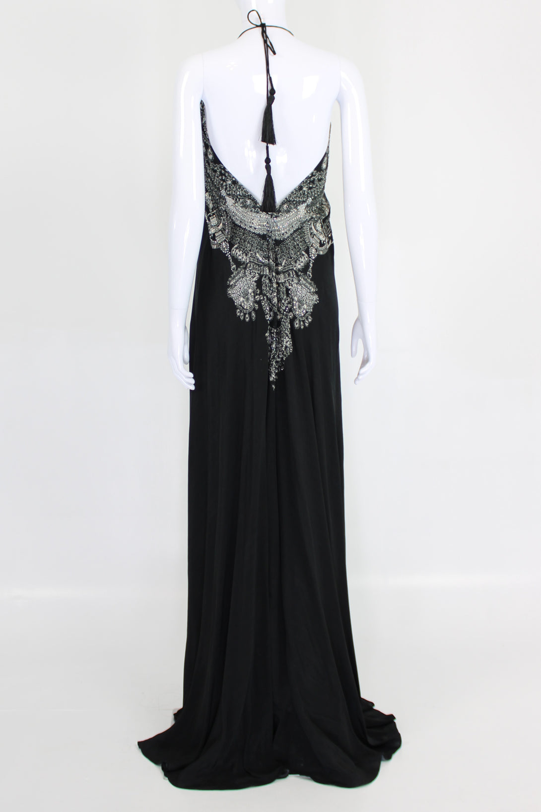  black summer maxi dress, long summer dresses for women, plunge neck cocktail dress,