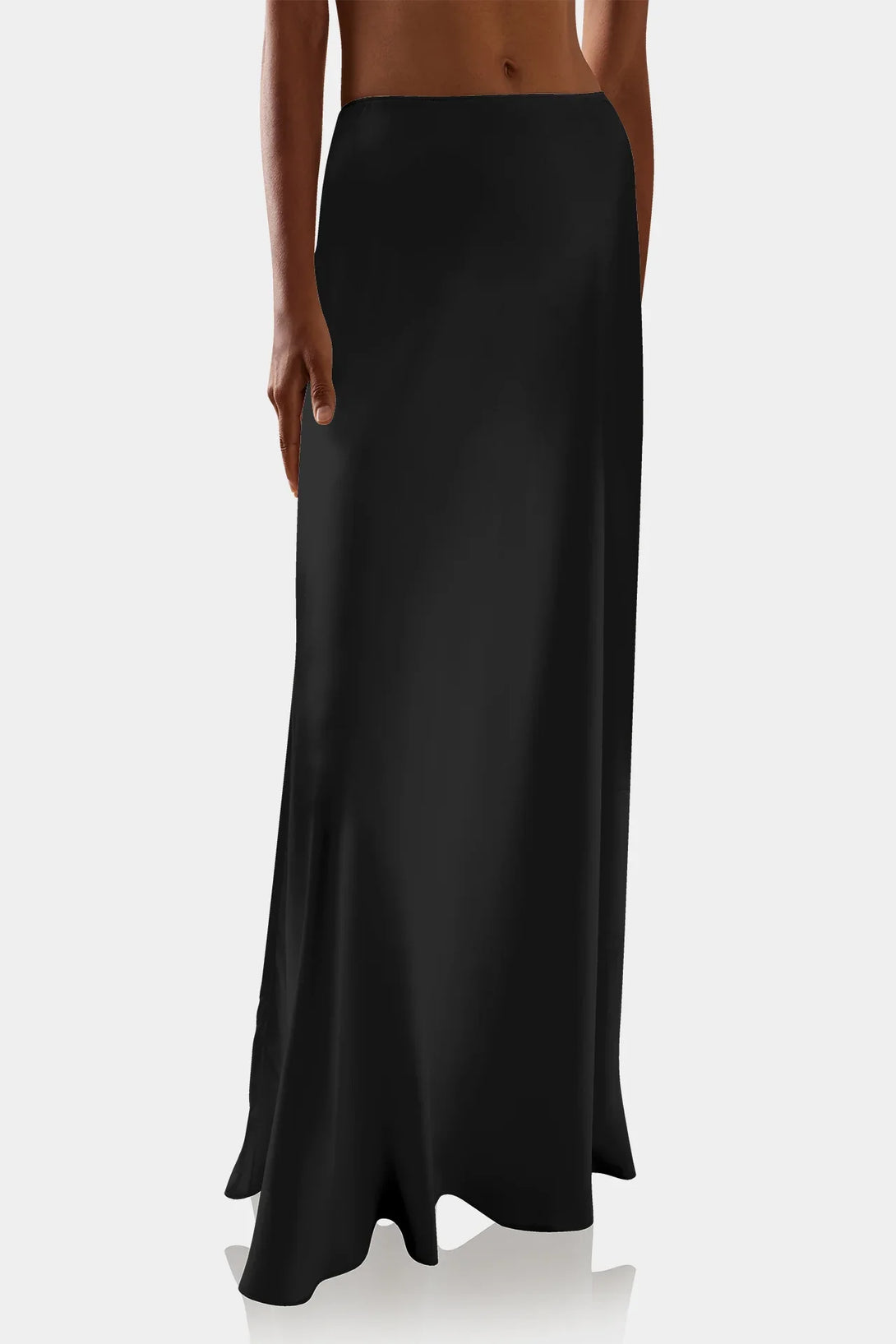Shahida Parides, maxi skirts for women,, long black skirt, silk maxi skirt,