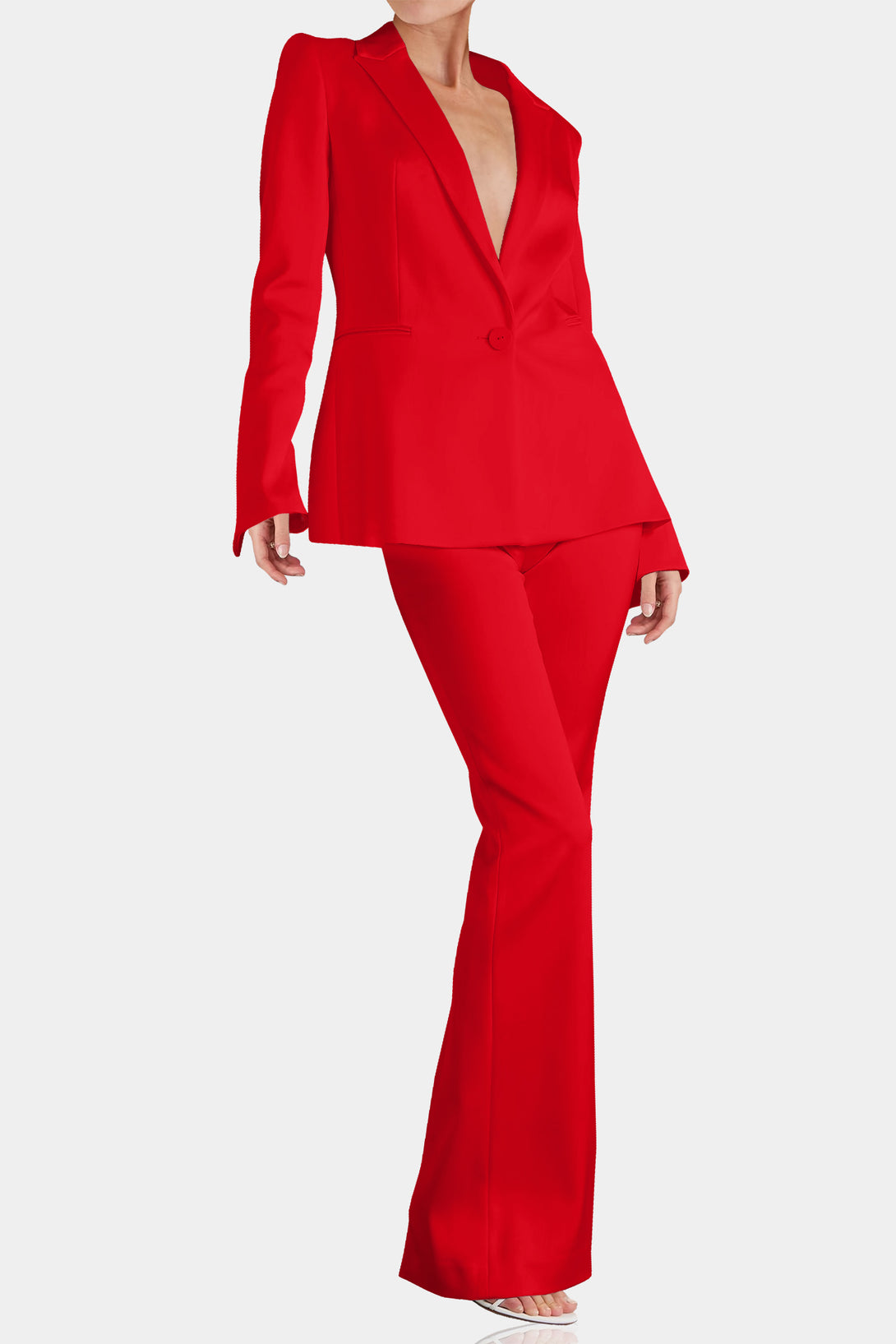 Shahida Parides,
red jacket for women,
patch pockets on blazer,
blazer pocket patch,