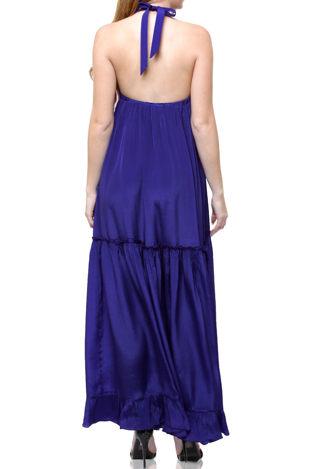  navy long dress with sleeves, formal dresses for women, plunging neckline cocktail dress,