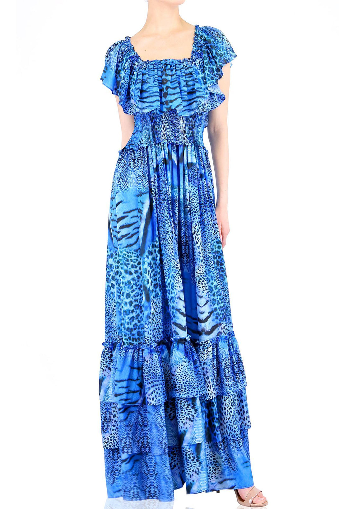  long blue prom dress, long summer dresses for women, Shahida Parides, backless maxi dress,