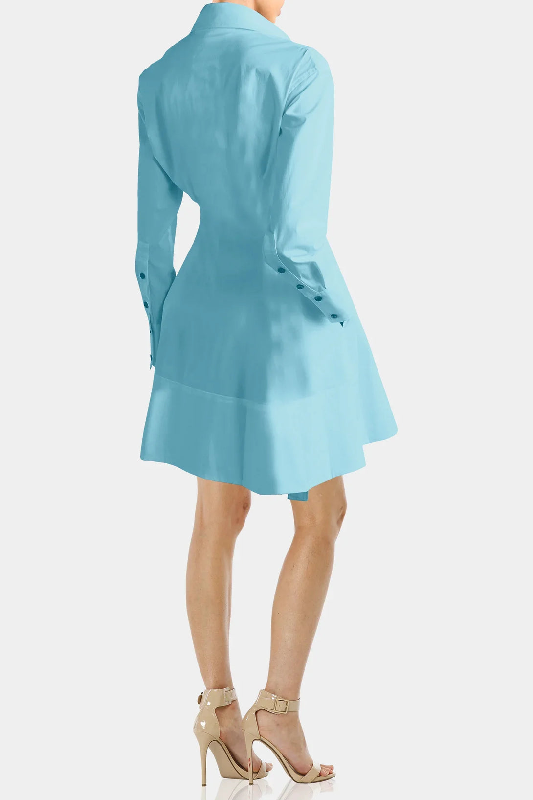 S Aqua Blue Short Mini Dresses