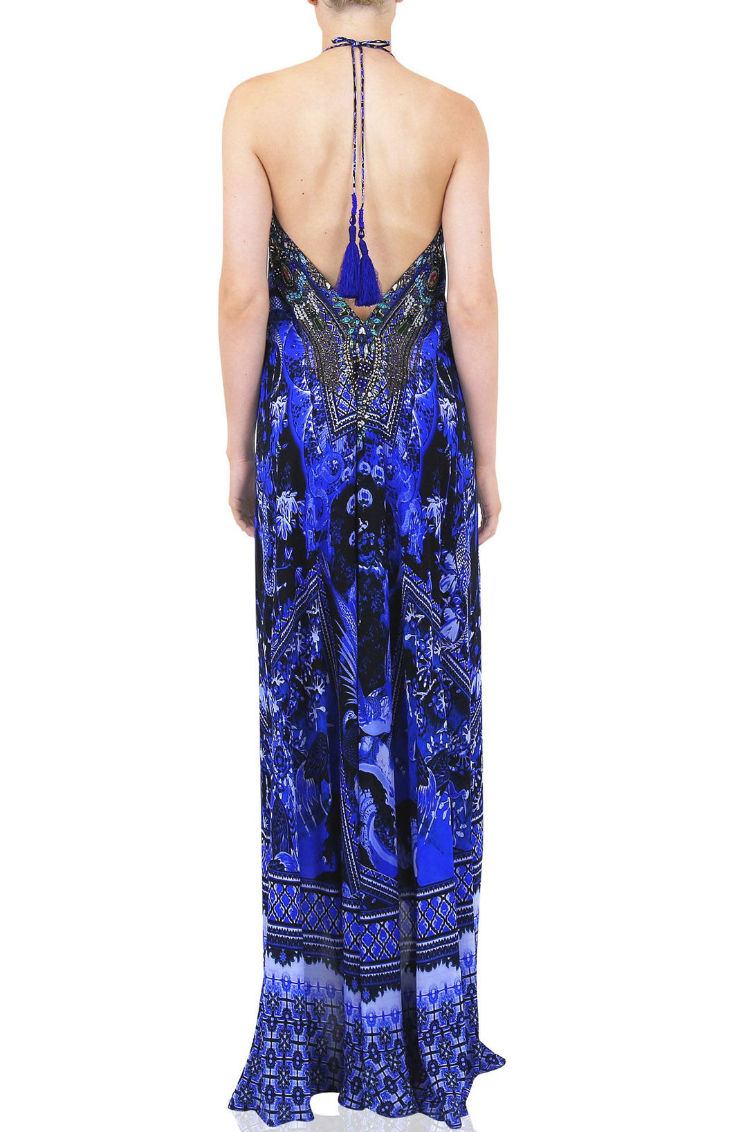  blue long dress with sleeves, long satin dress, Shahida Parides, plus size maxi dresses, flowy maxi dress,