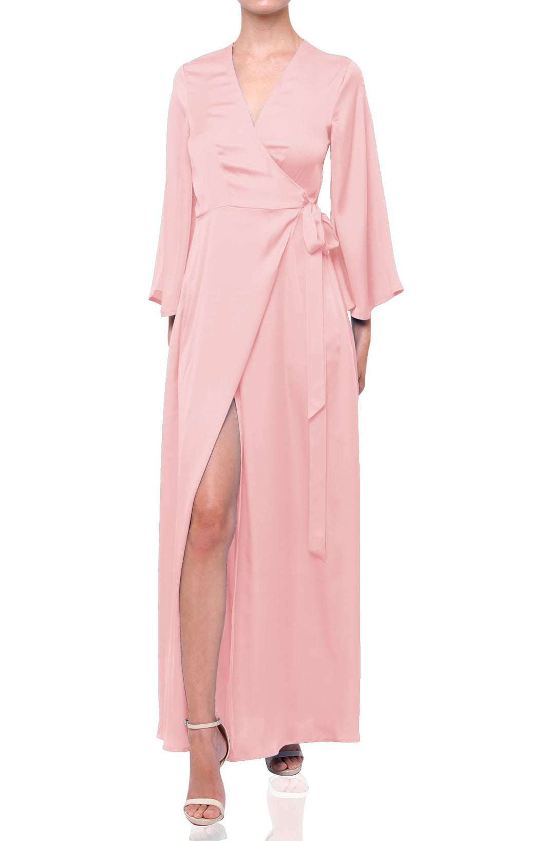 blush pink bridesmaid dresses long sleeve Dusty Rose Satin Dress Dusty Rose Bridesmaid Dark Blush Pink Bridesmaid Dresses Top Silk