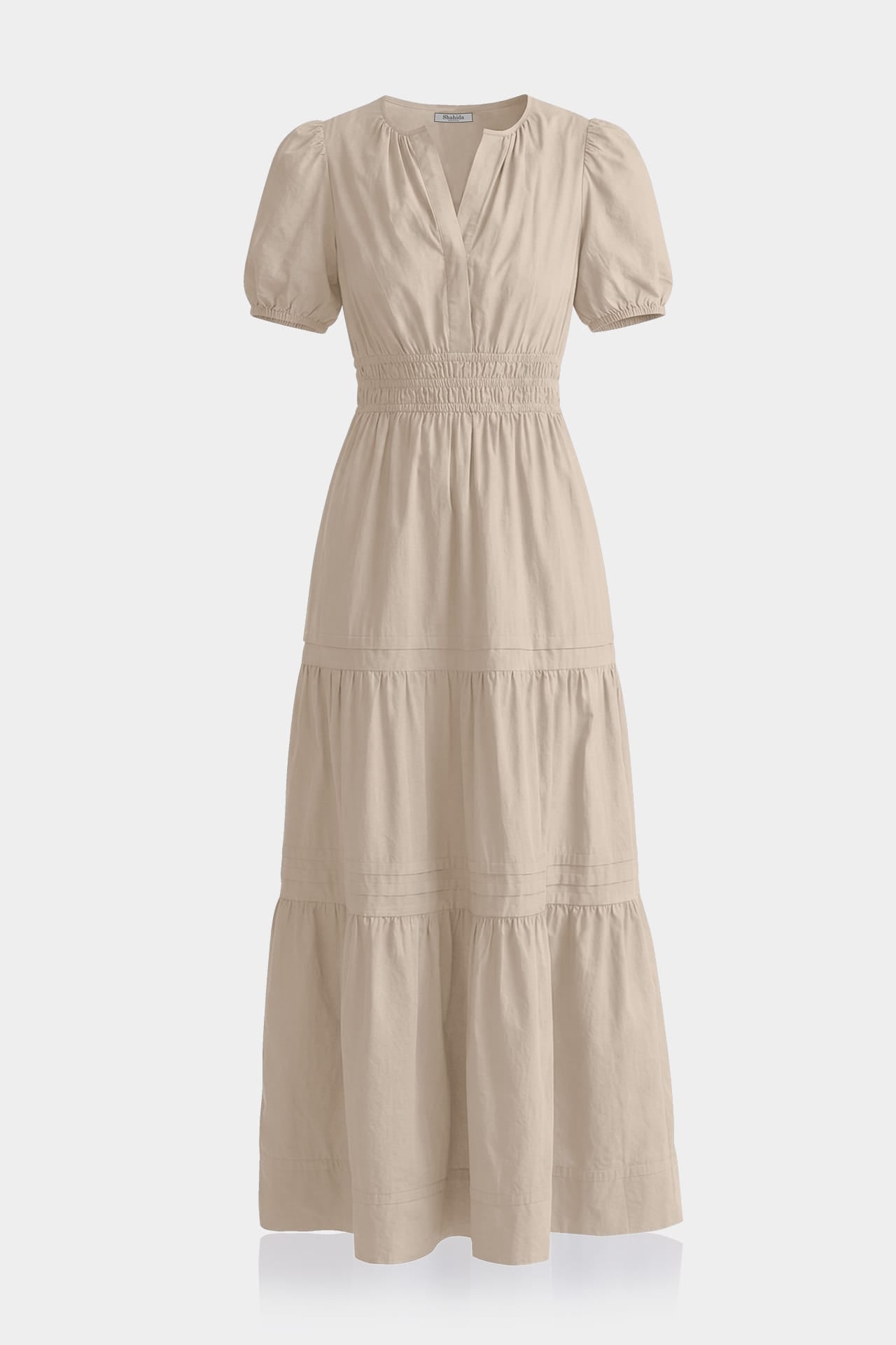 taupe beach dress Joyfolie Women's Sveta Maxi Maxi Dress in Light Taupe, Extra Small