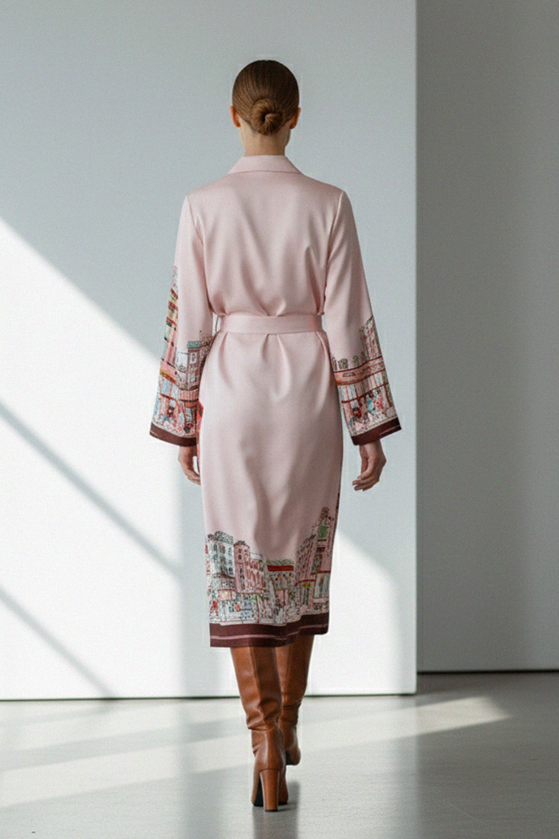 bridal kimono robe, wedding satin robe, luxury ladies robe, elegant party wear, stylish cover up