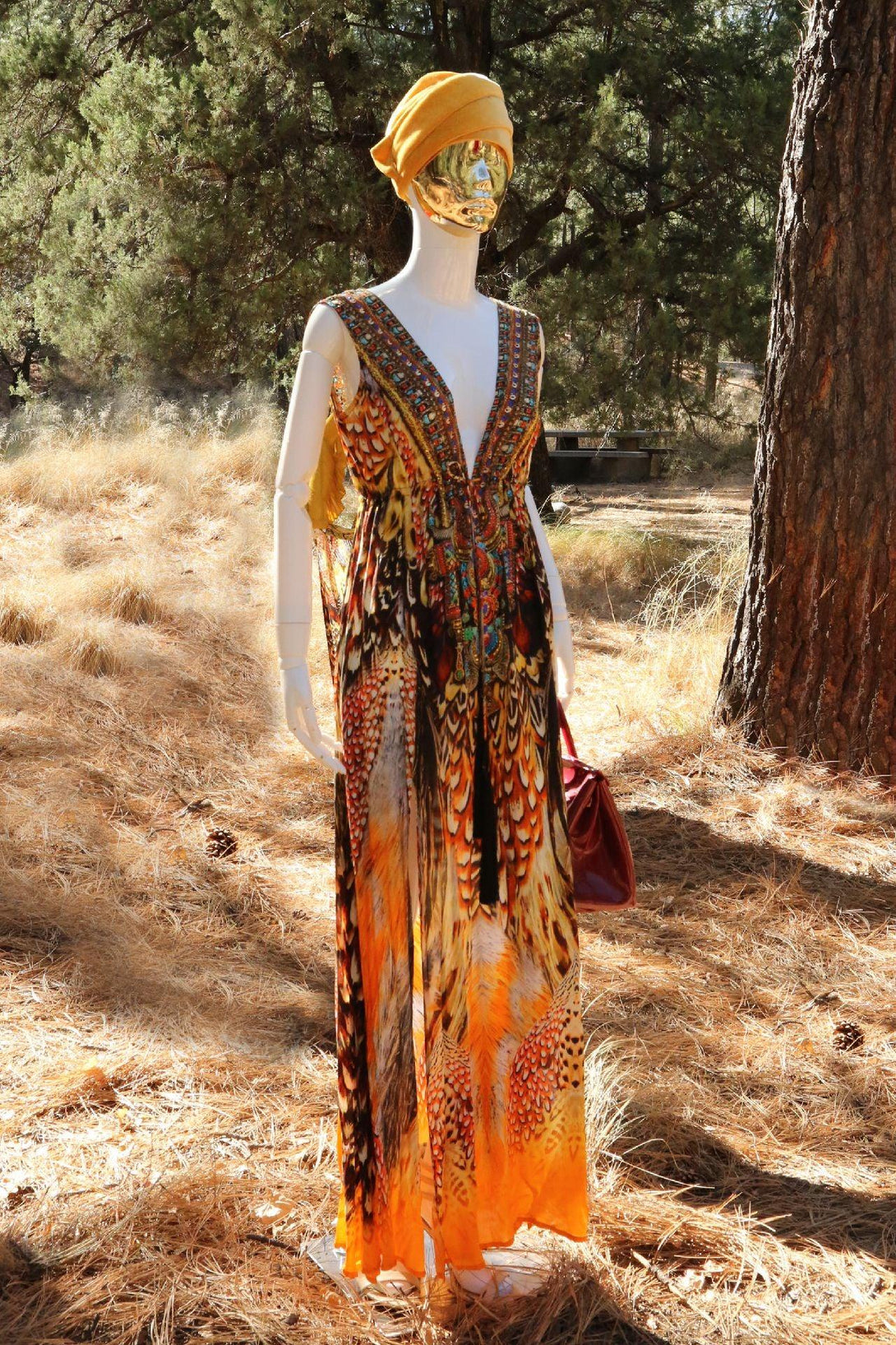 bright orange maxi dress Designer Maxi Dresses For Women | Burnt Orange Maxi