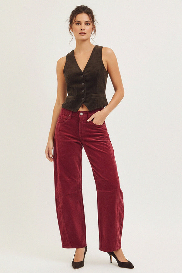 cozy textured corduroy vest for women, Shahida