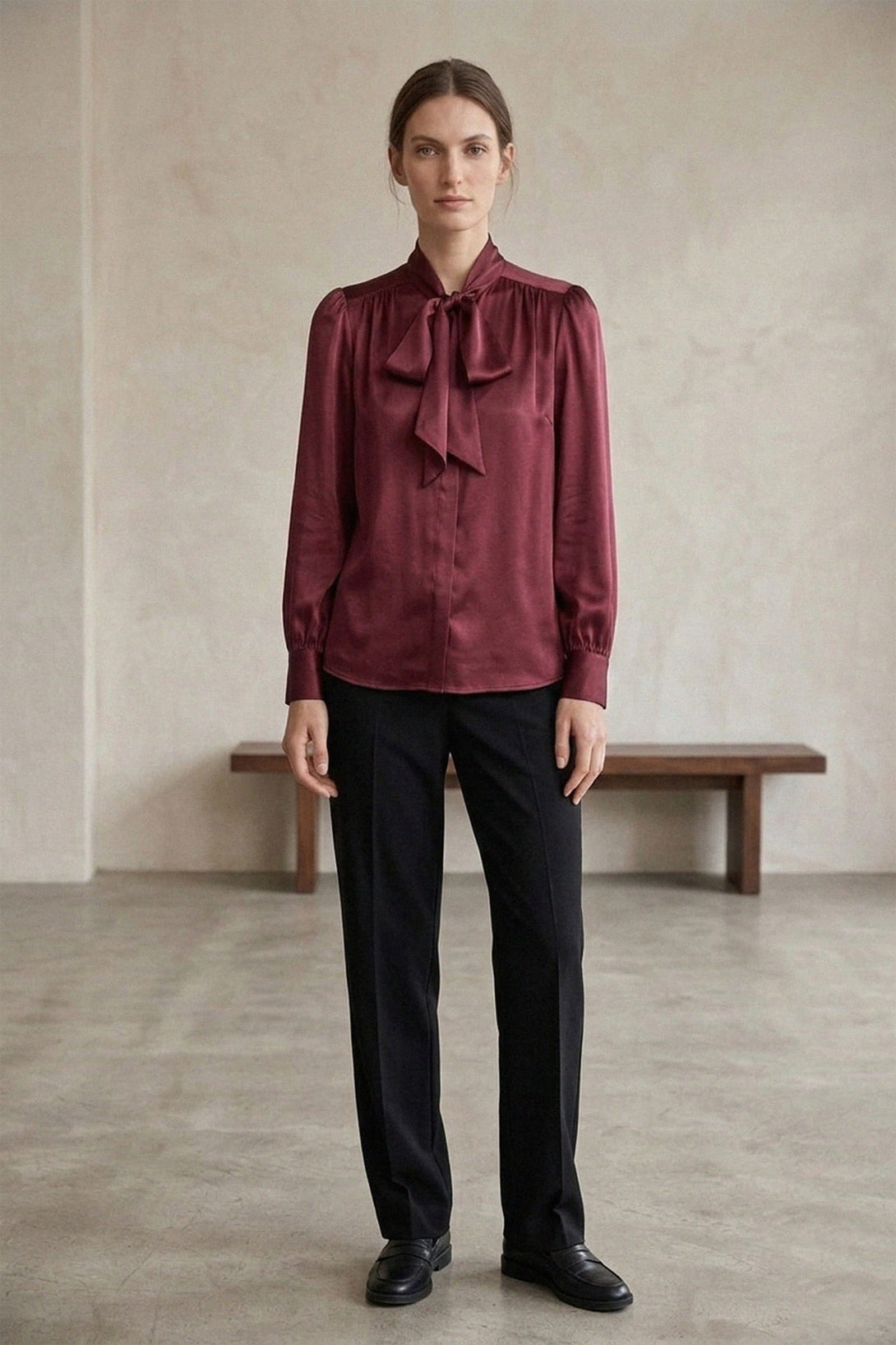 burgundy satin dress shirt BURGUNDY SATIN PERFORMANCE RODEO SHIRT X-LARGE main image 0