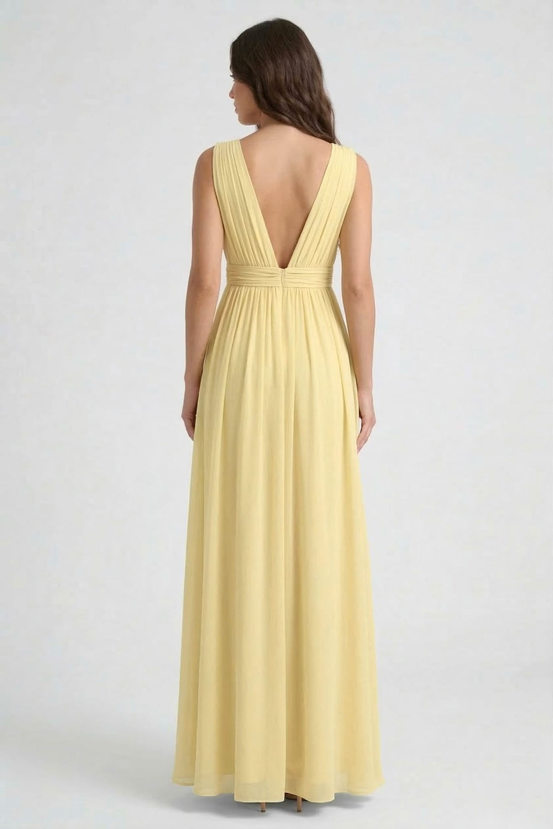Butter Yellow Chiffon Maxi Dress | Shahida Shahida Parides Butter Yellow Chiffon Maxi Dress | Shahida Shahida Parides